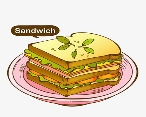 sandwich单词图片