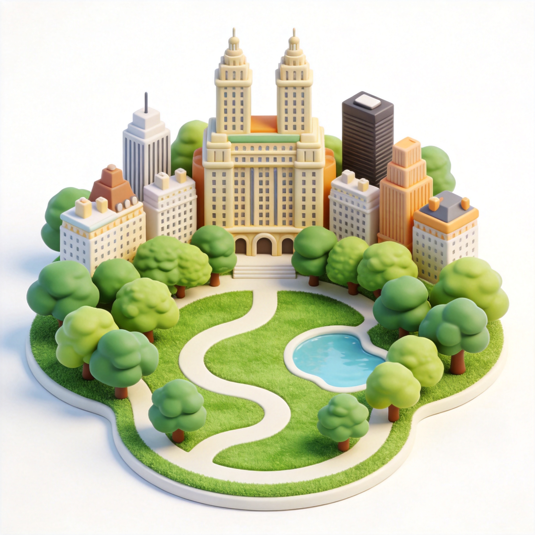 Central Park单词图片