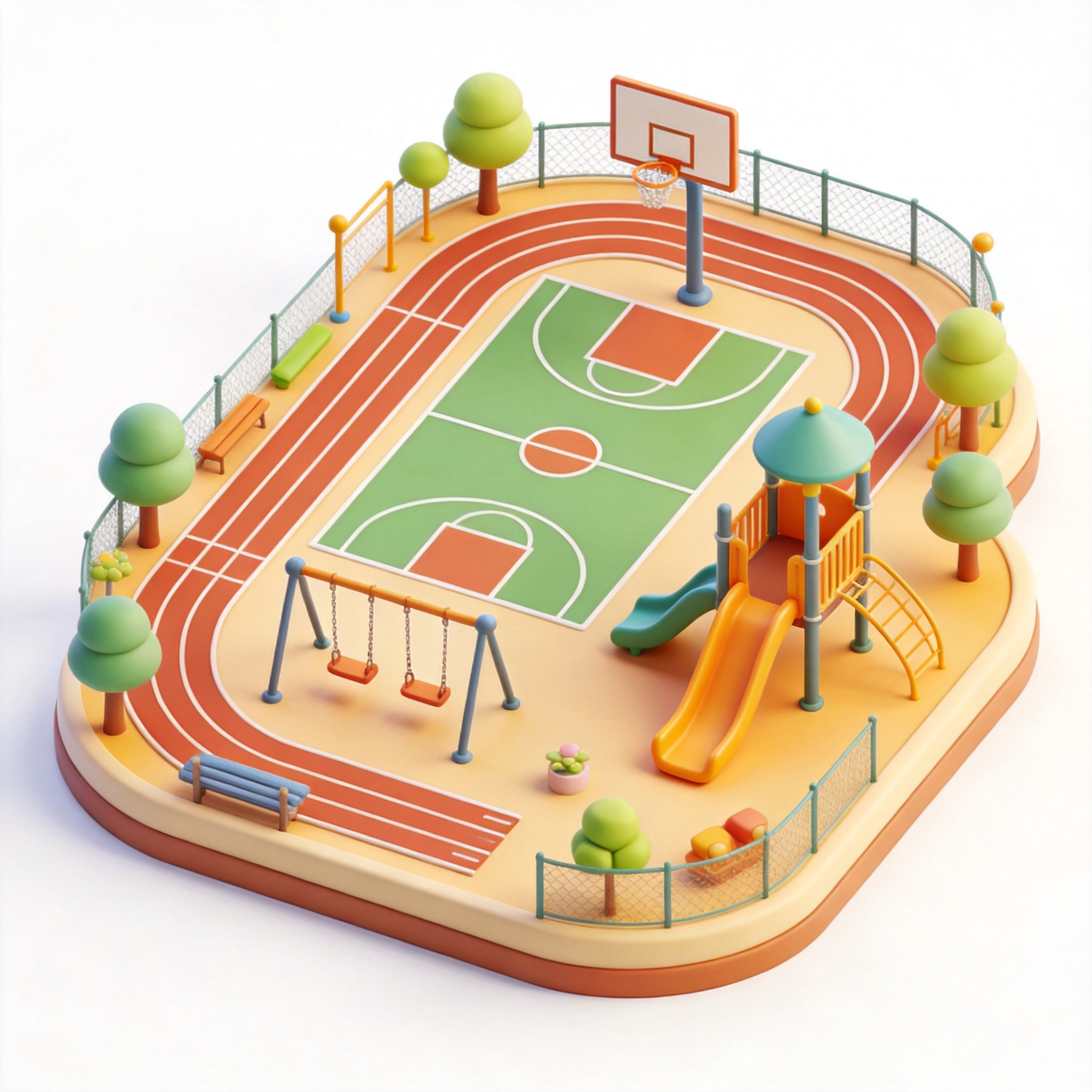 playground单词图片