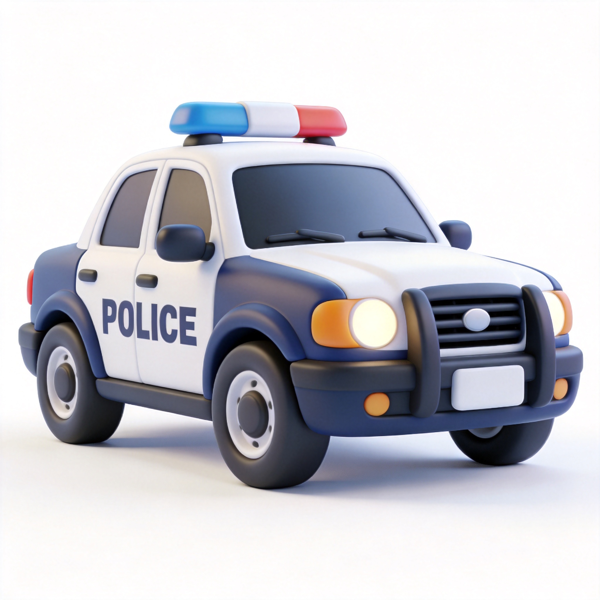 police car单词图片