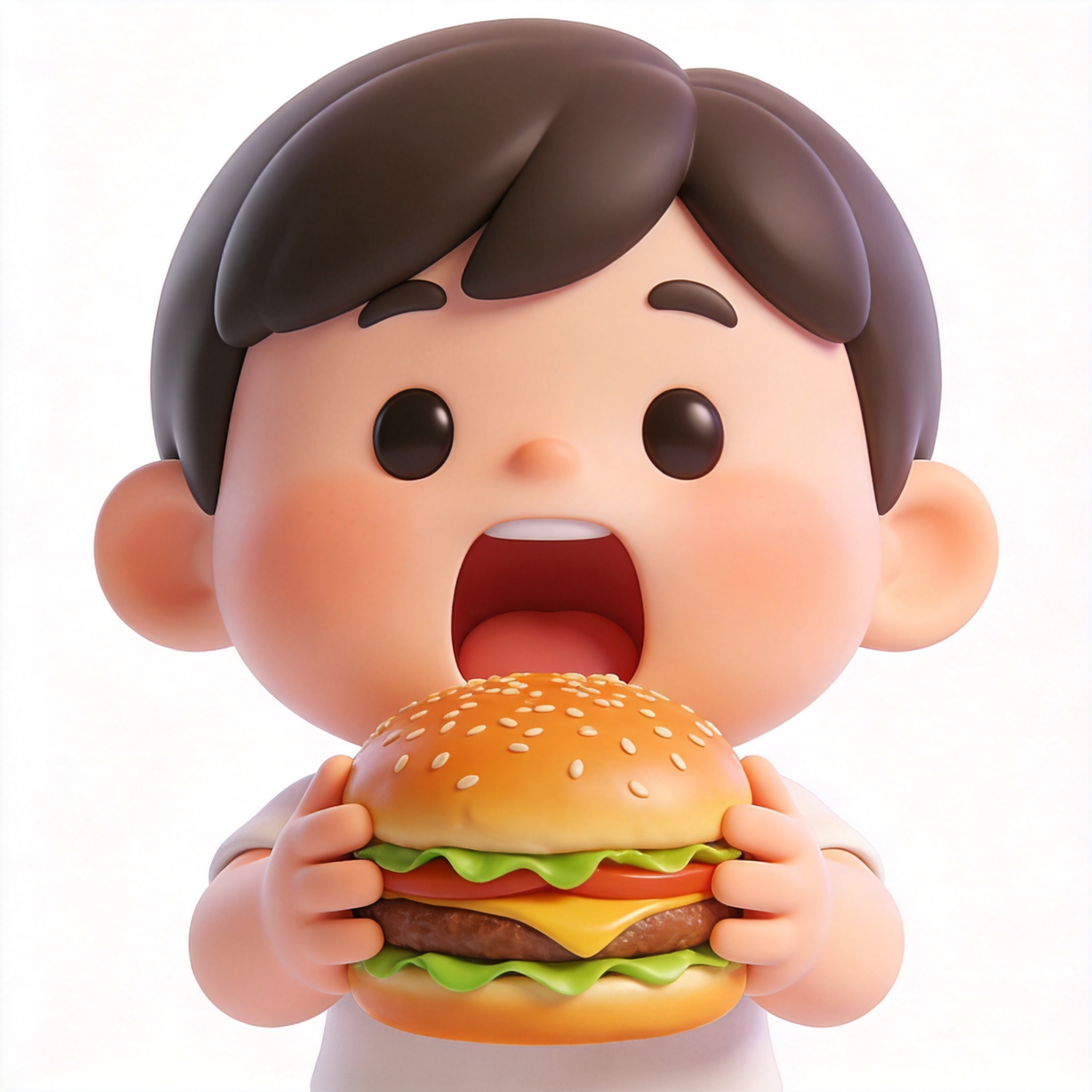 eat hamburgers单词图片