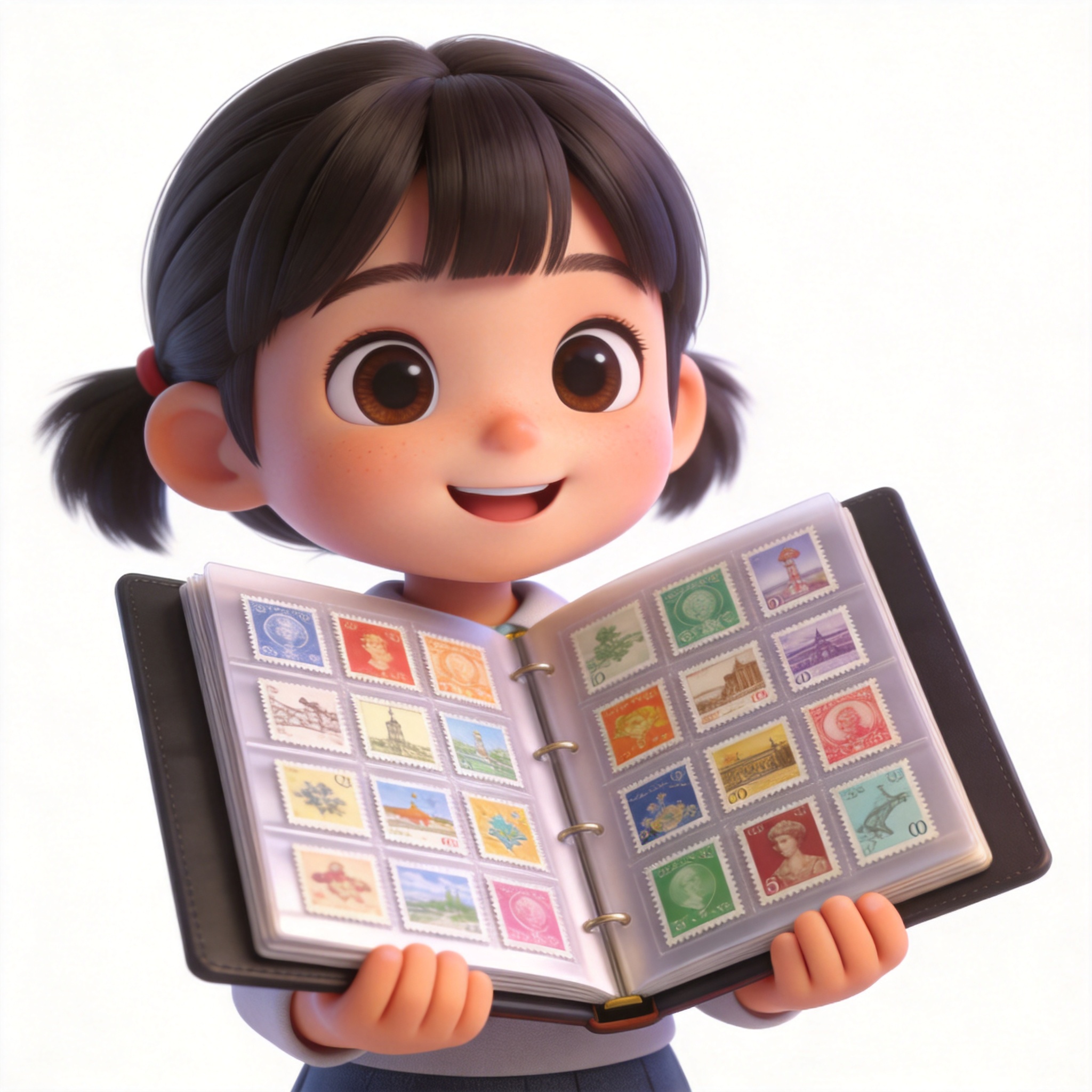 collecting stamps单词图片