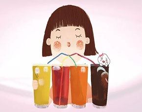 drank cold drinks单词图片