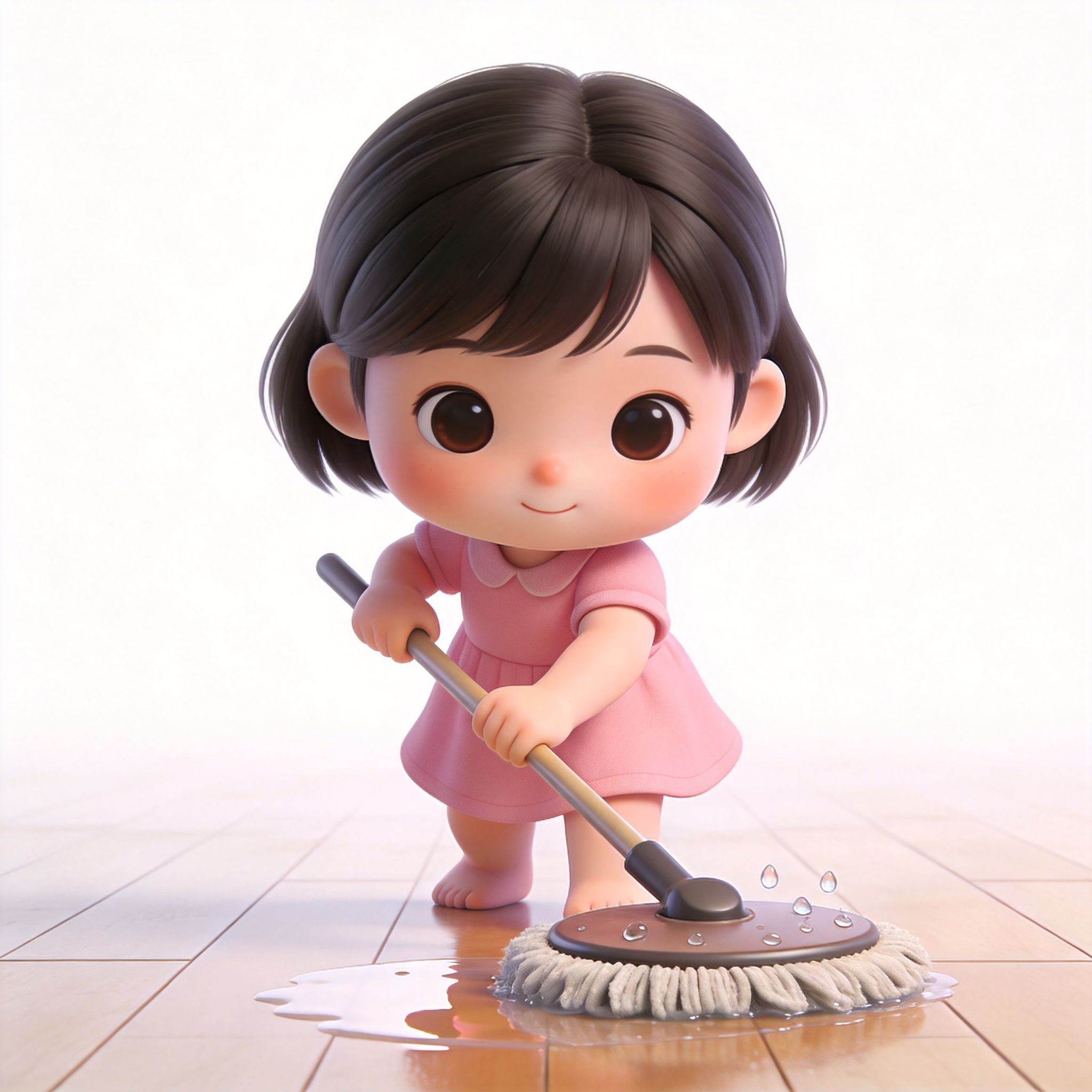 mop the floor单词图片