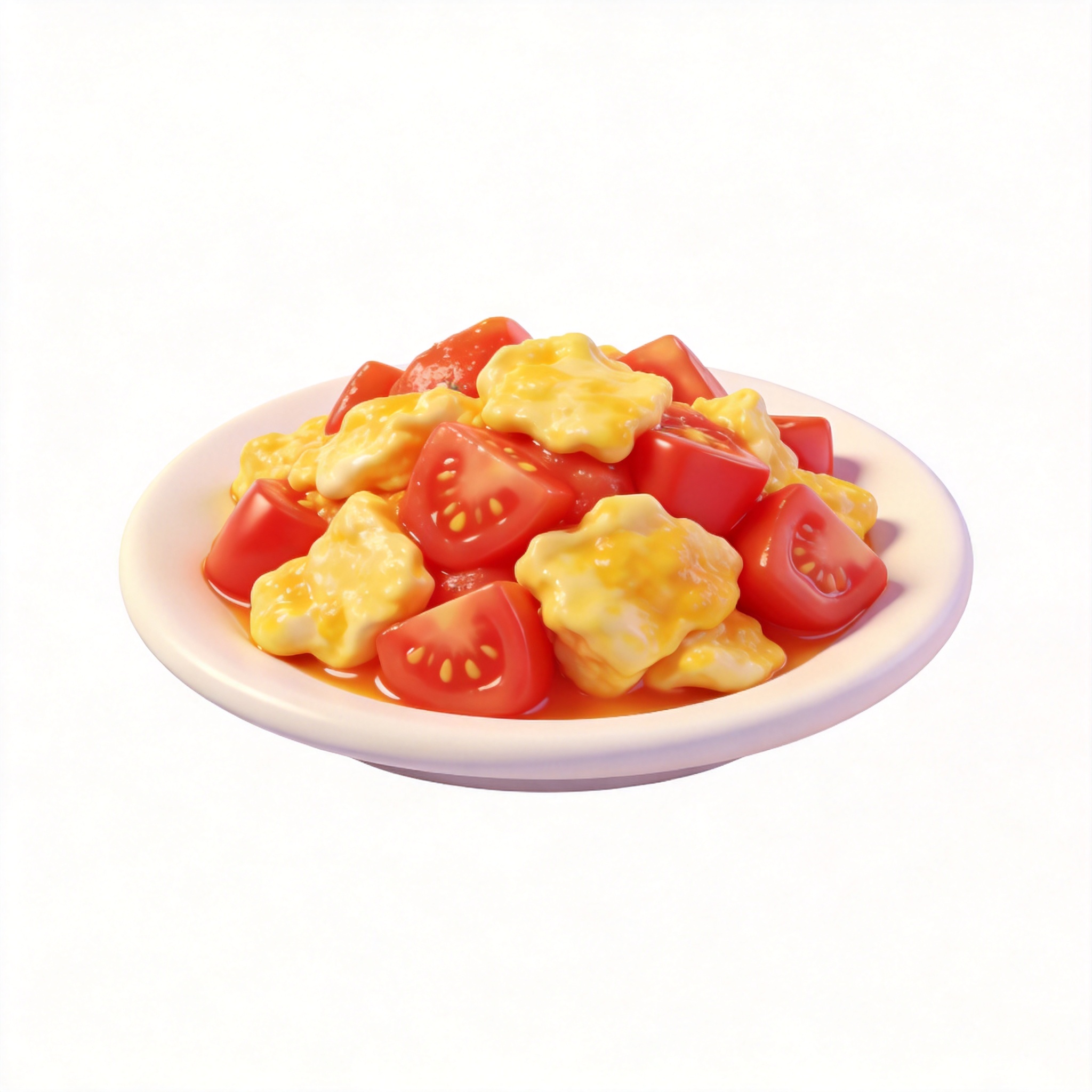 tomatoes with eggs单词图片