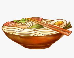 a bowl of noodles单词图片