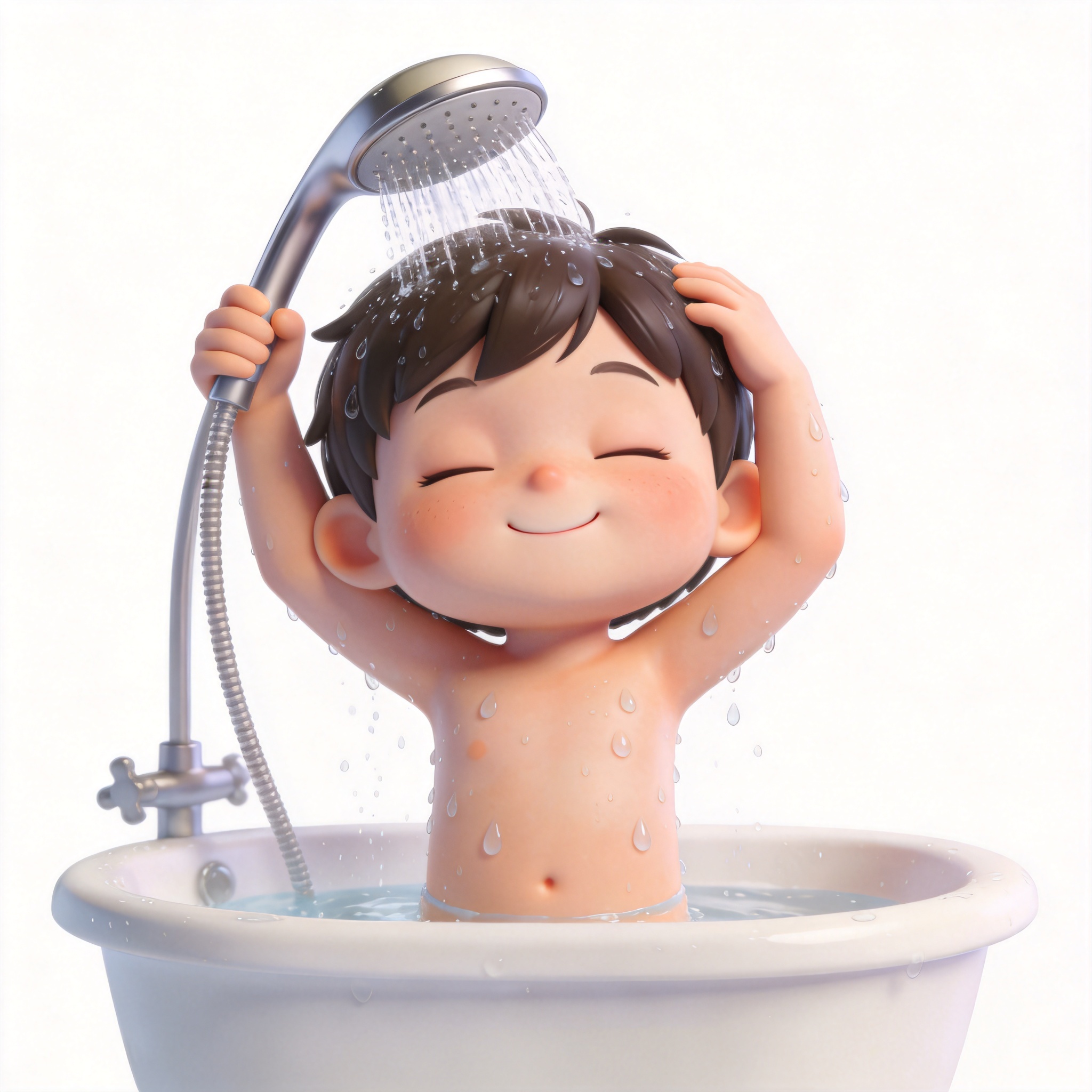 wash himself单词图片