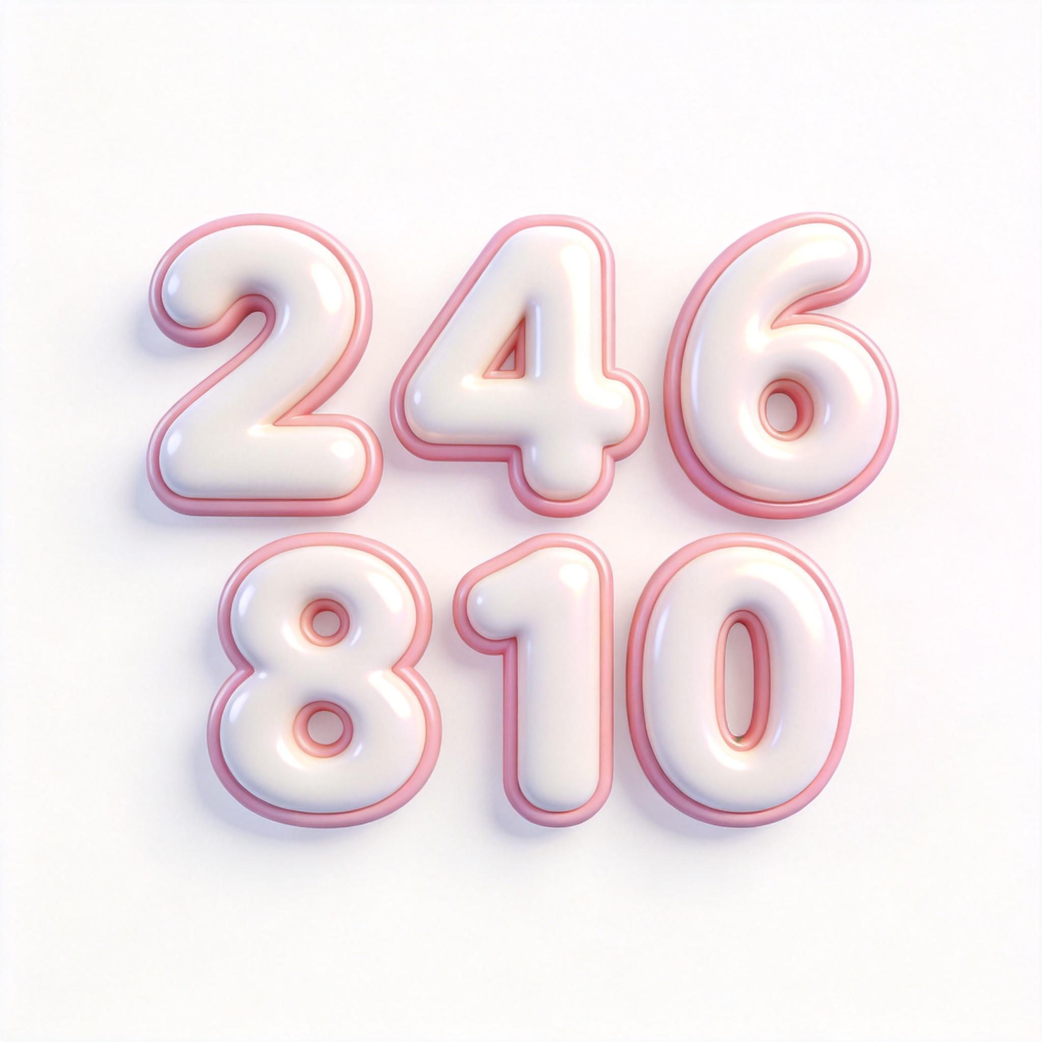 even numbers单词图片