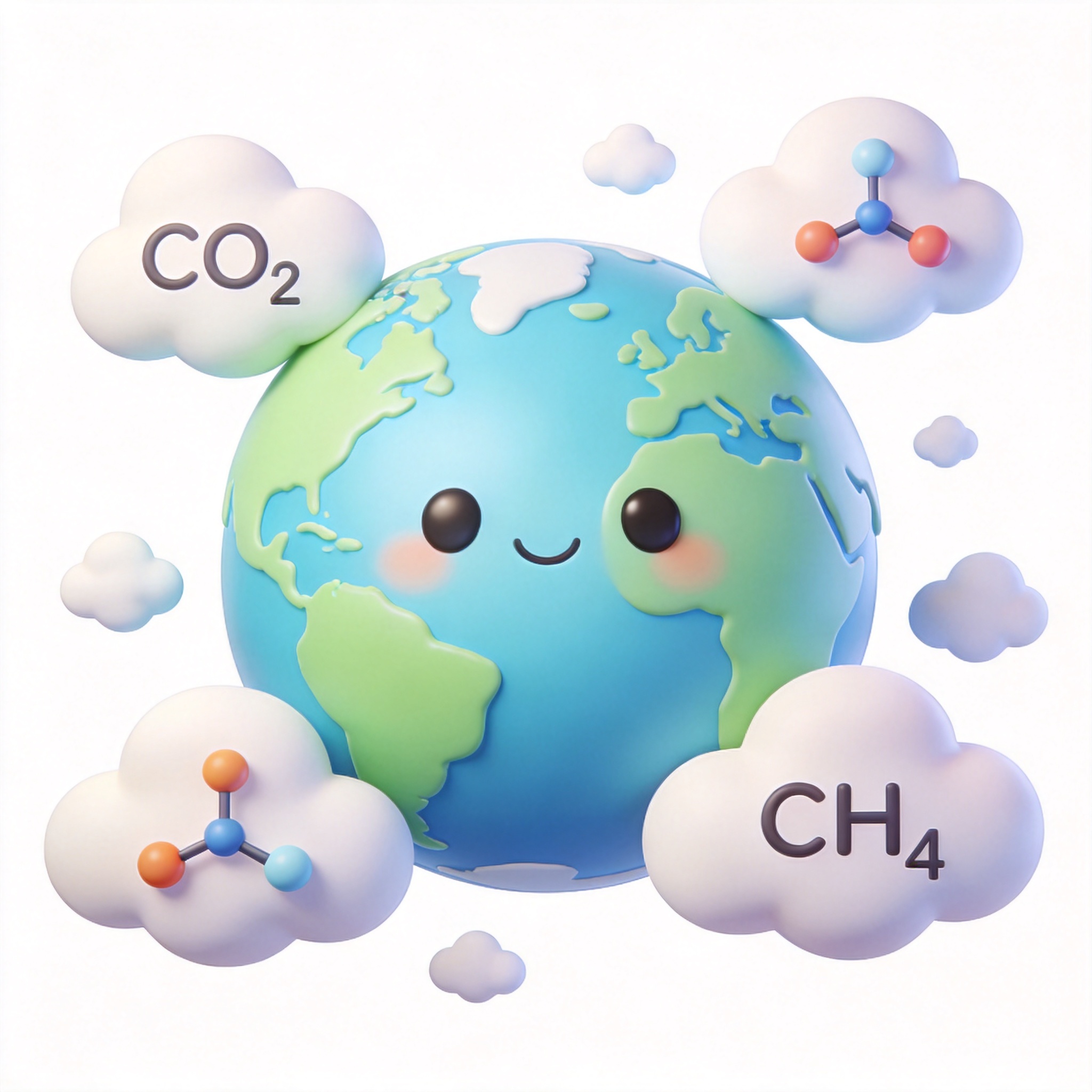 greenhouse gas单词图片
