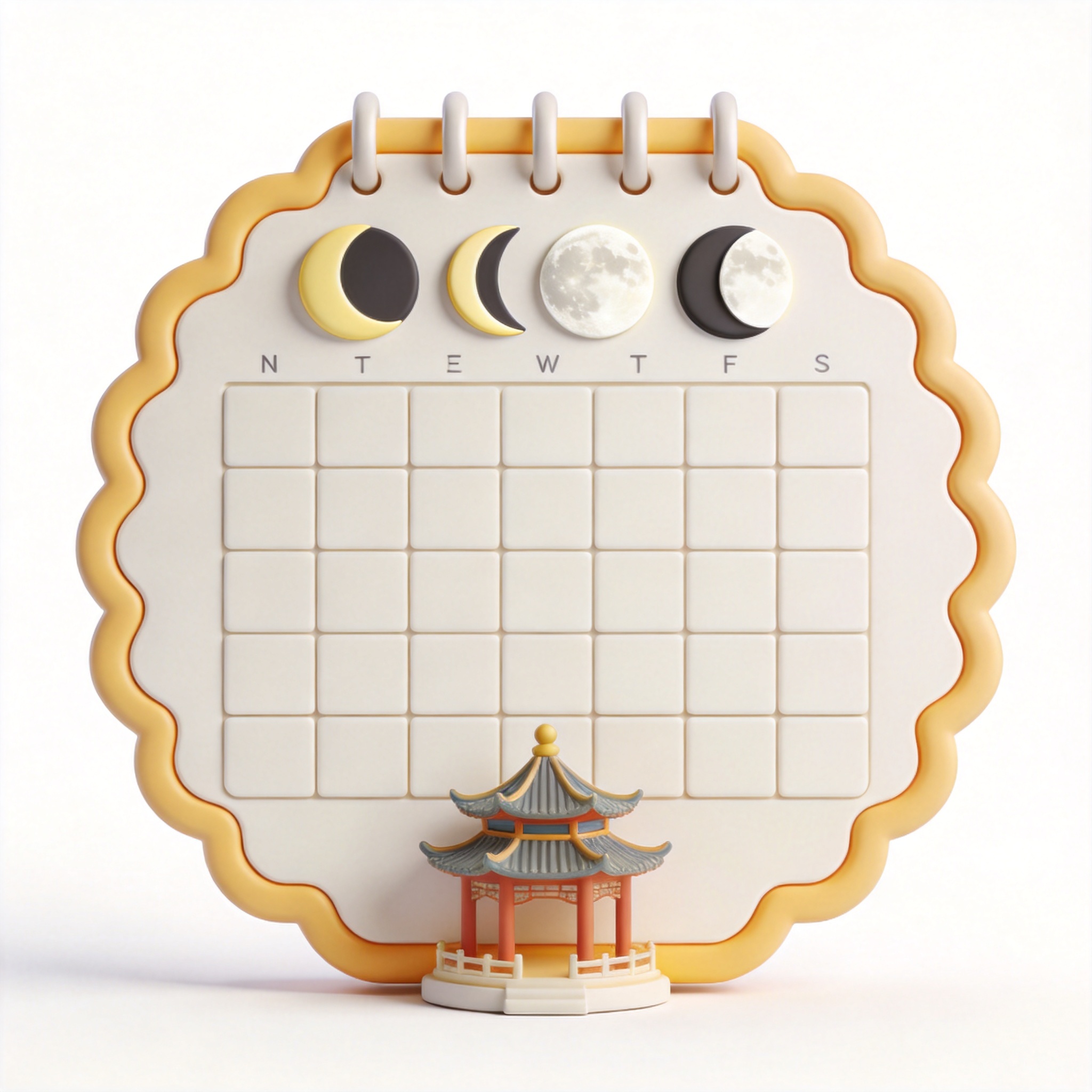 lunar calendar单词图片