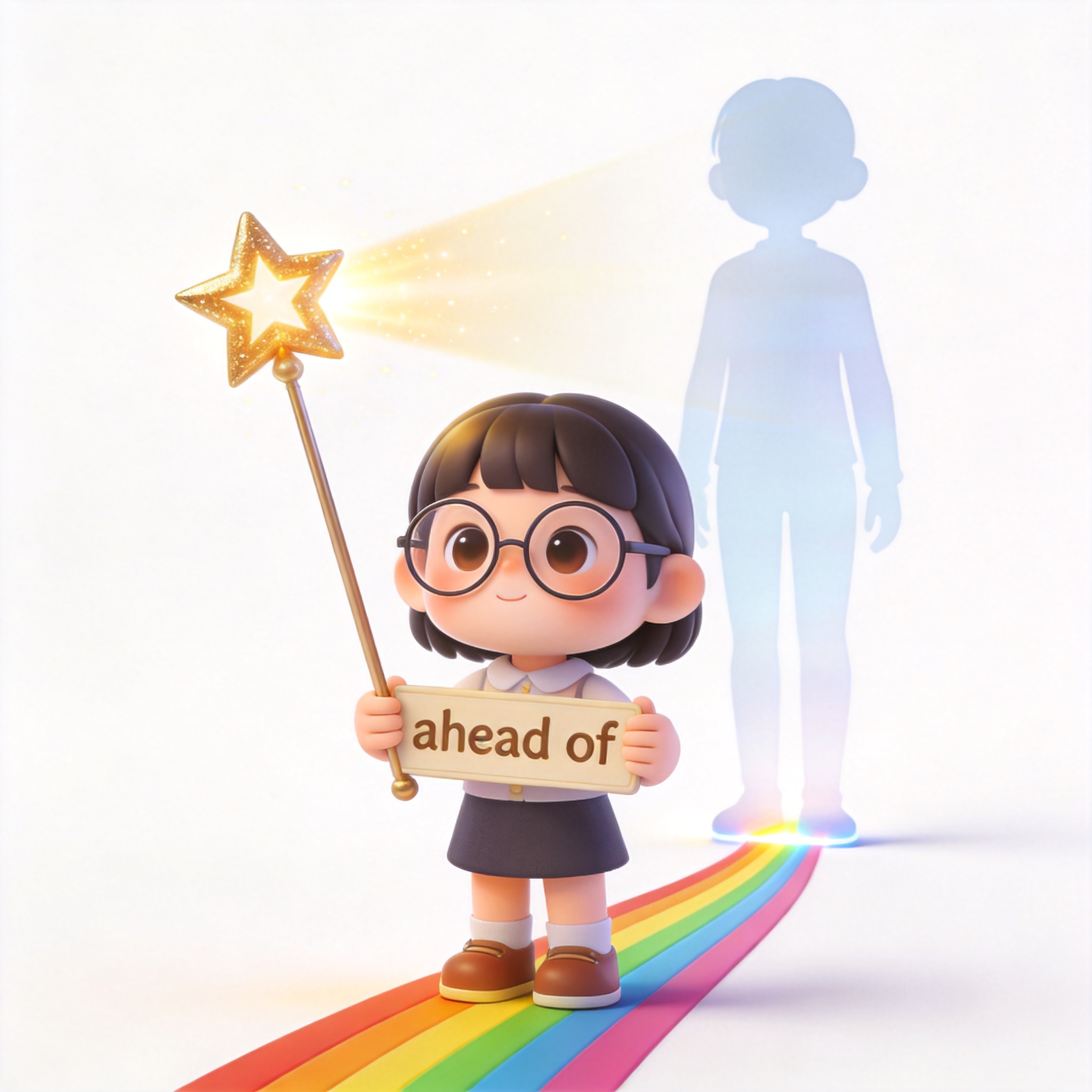 ahead of单词图片