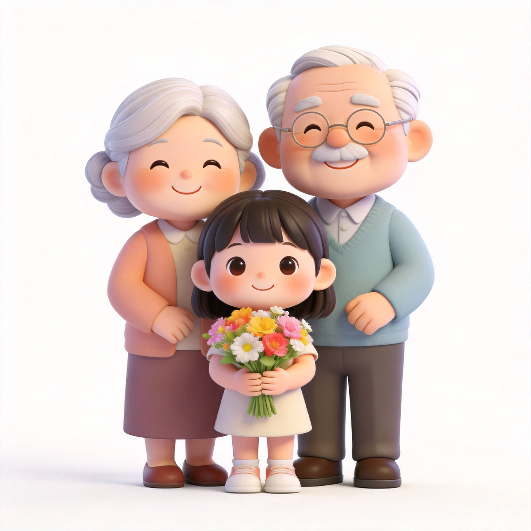 visit grandparents单词图片