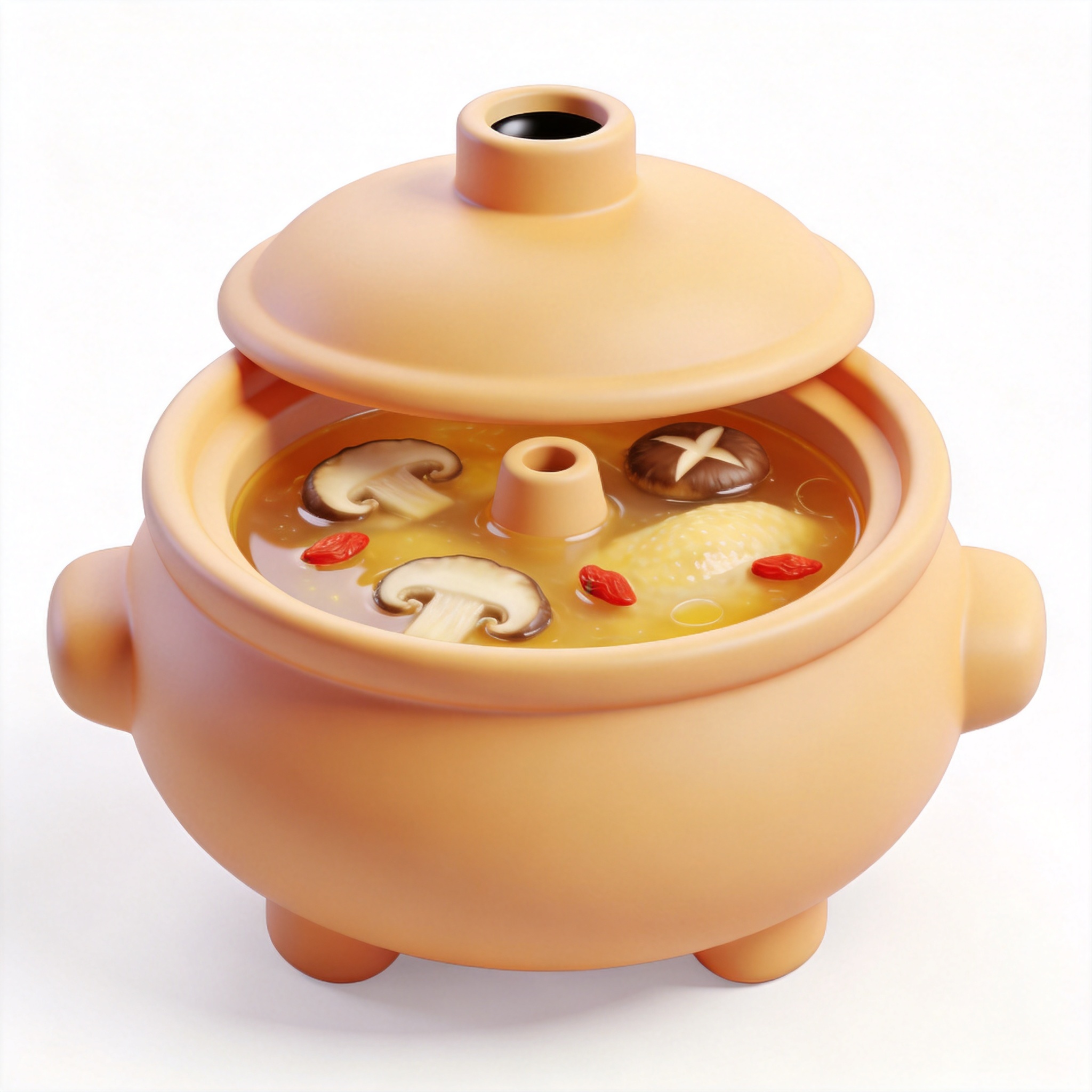 steamed chicken soup单词图片