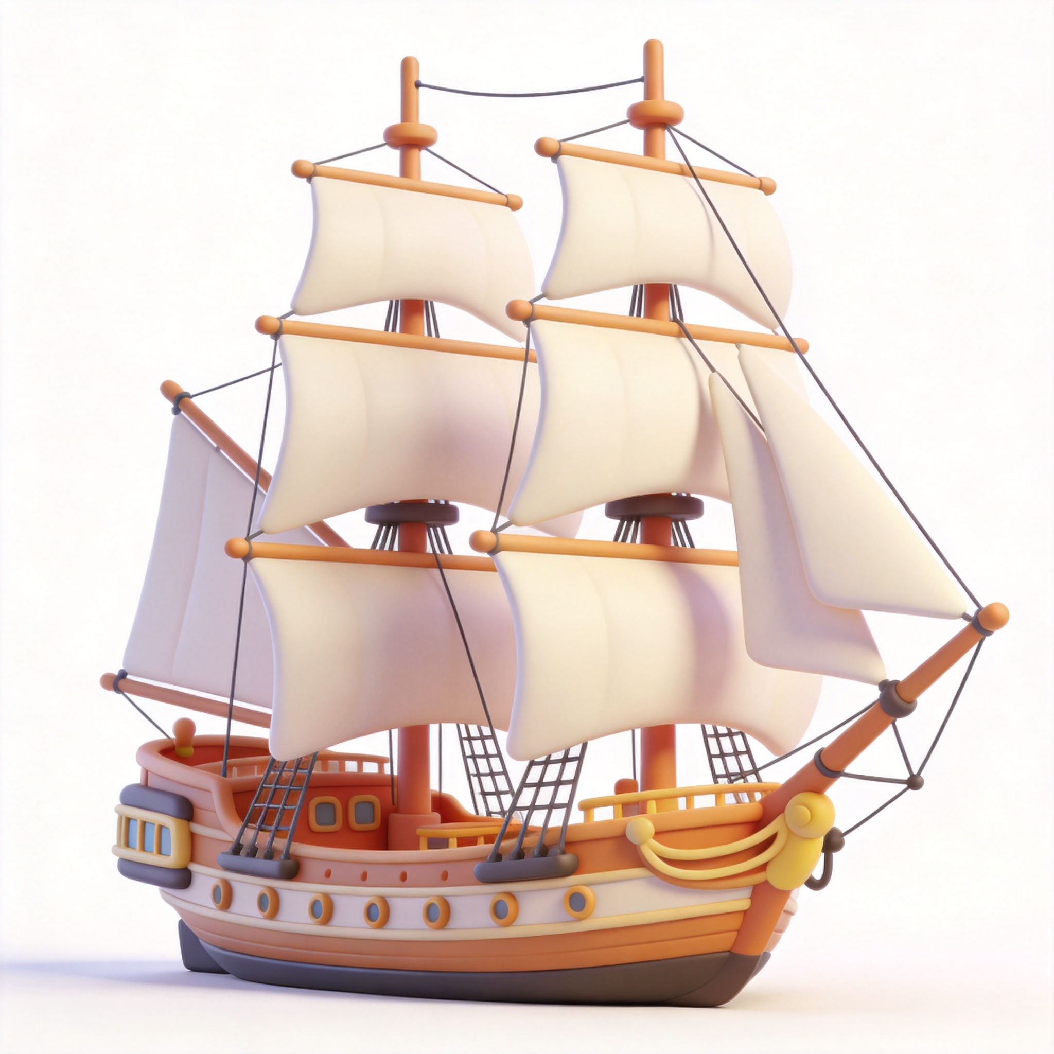 sailing boat单词图片
