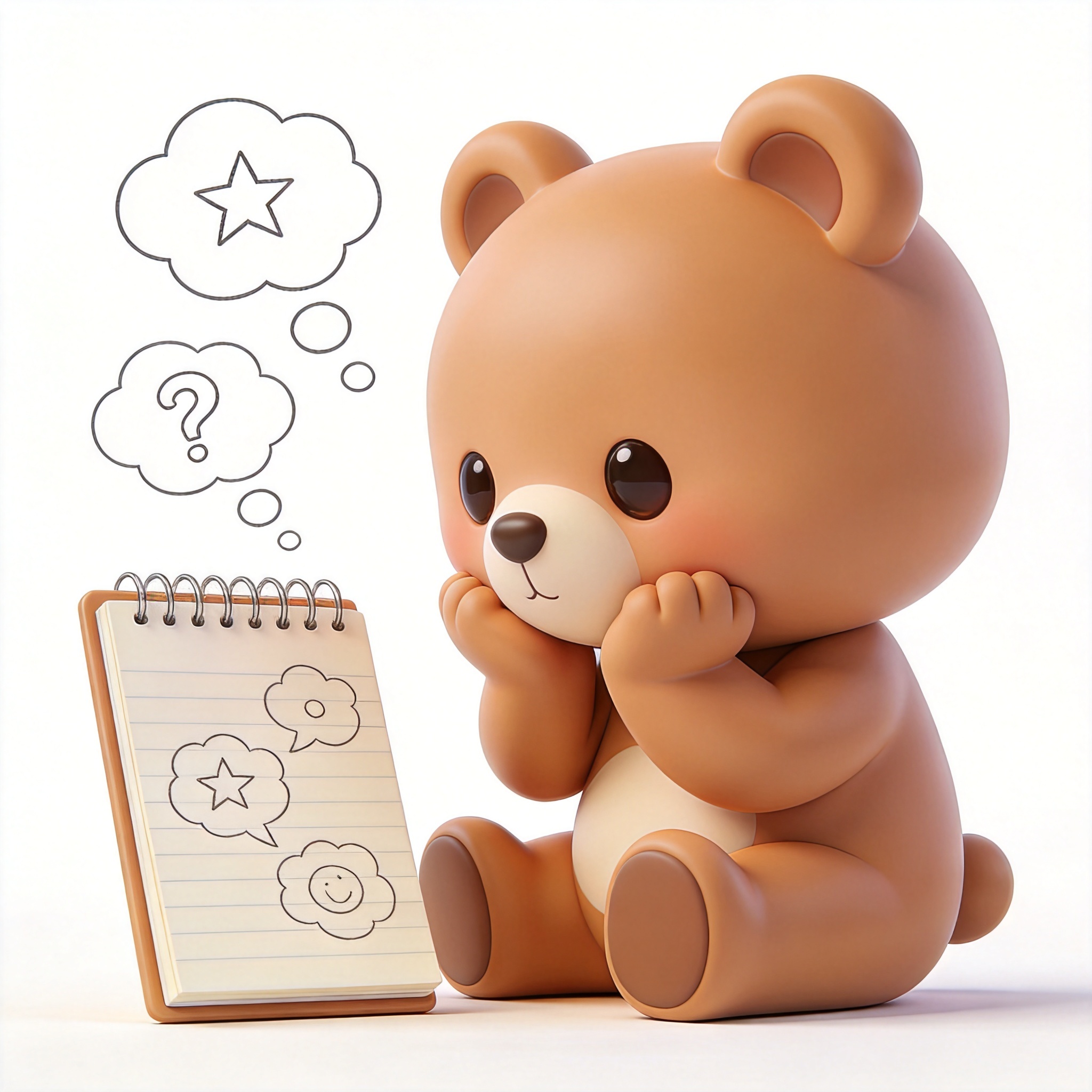 think about单词图片