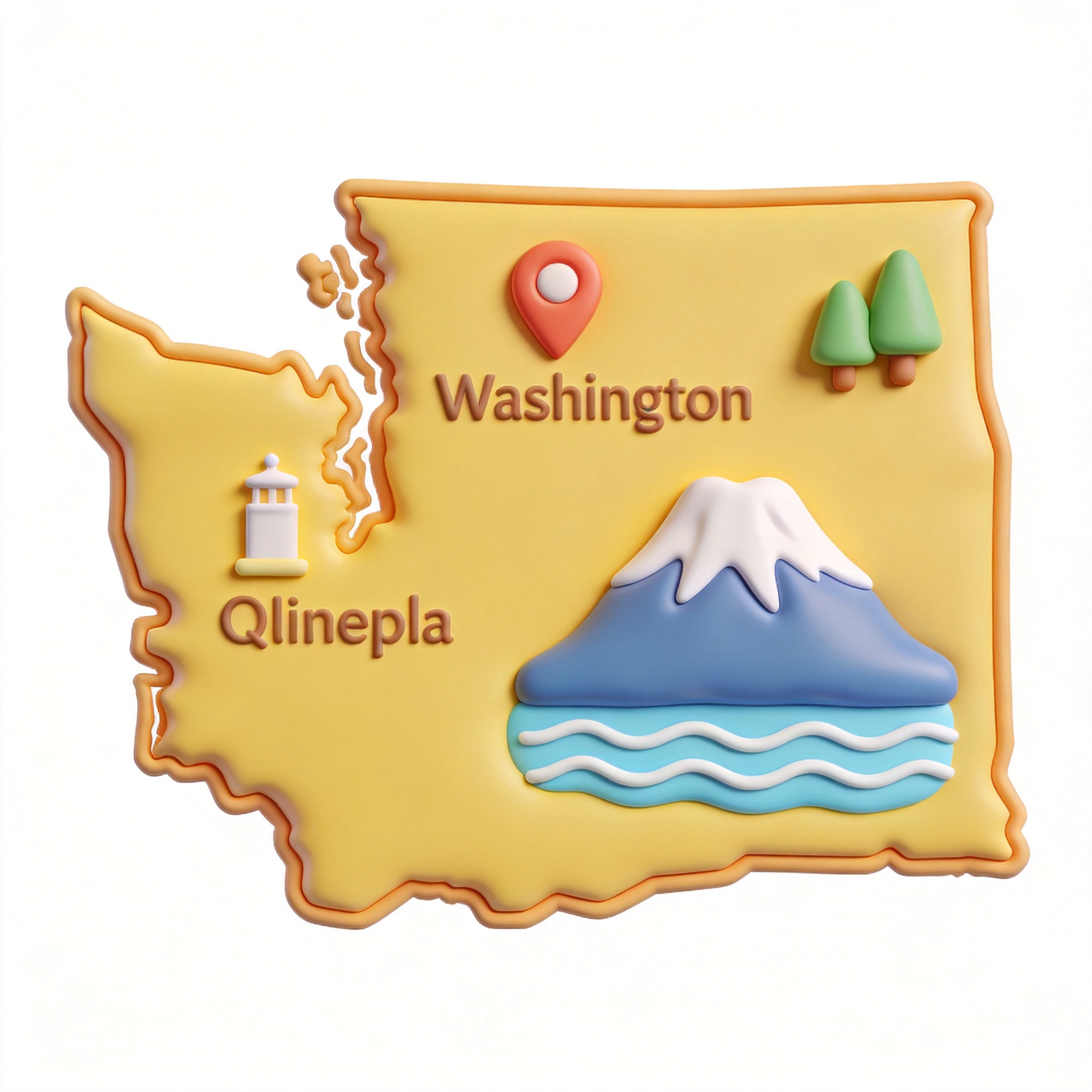 Washington单词图片