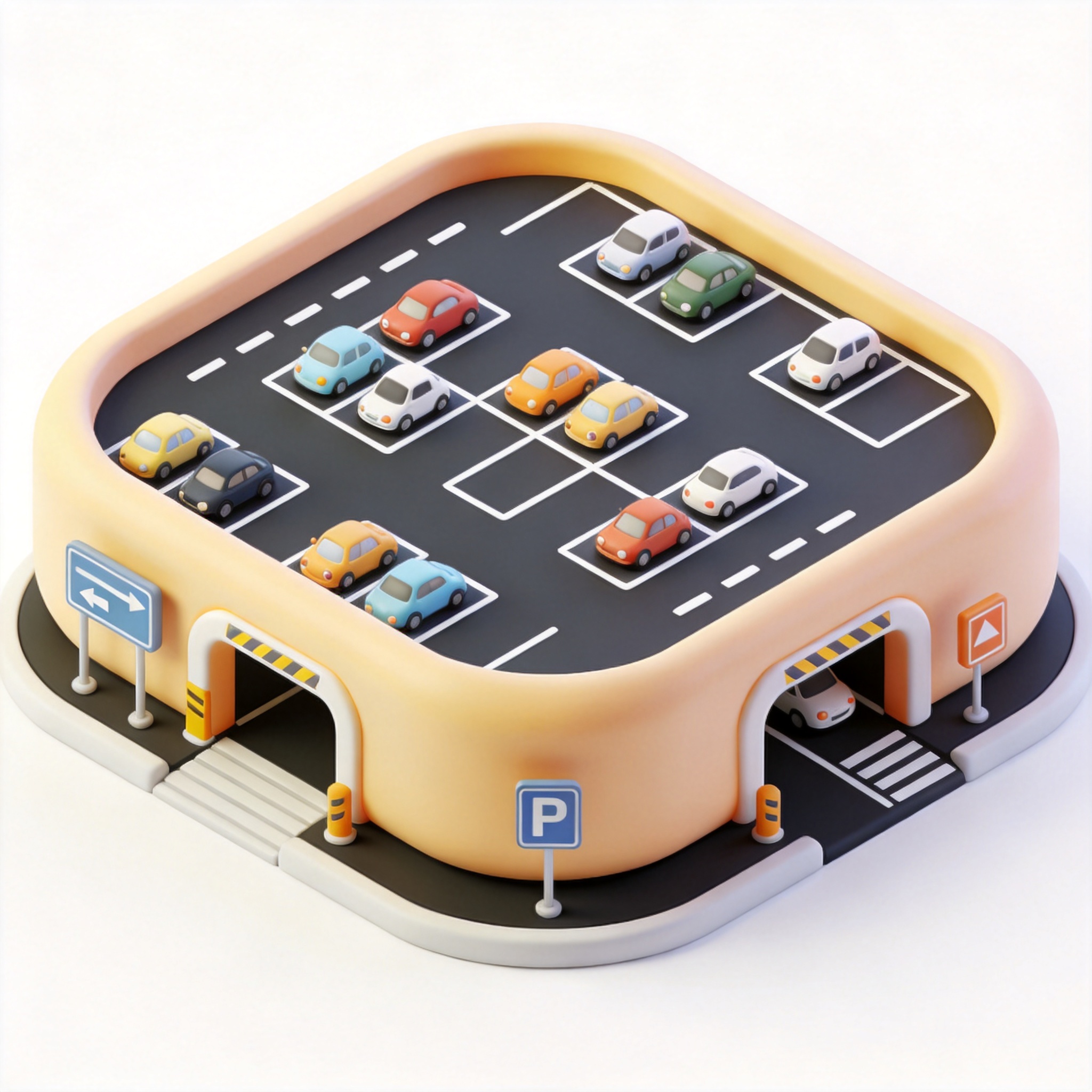 parking lot单词图片