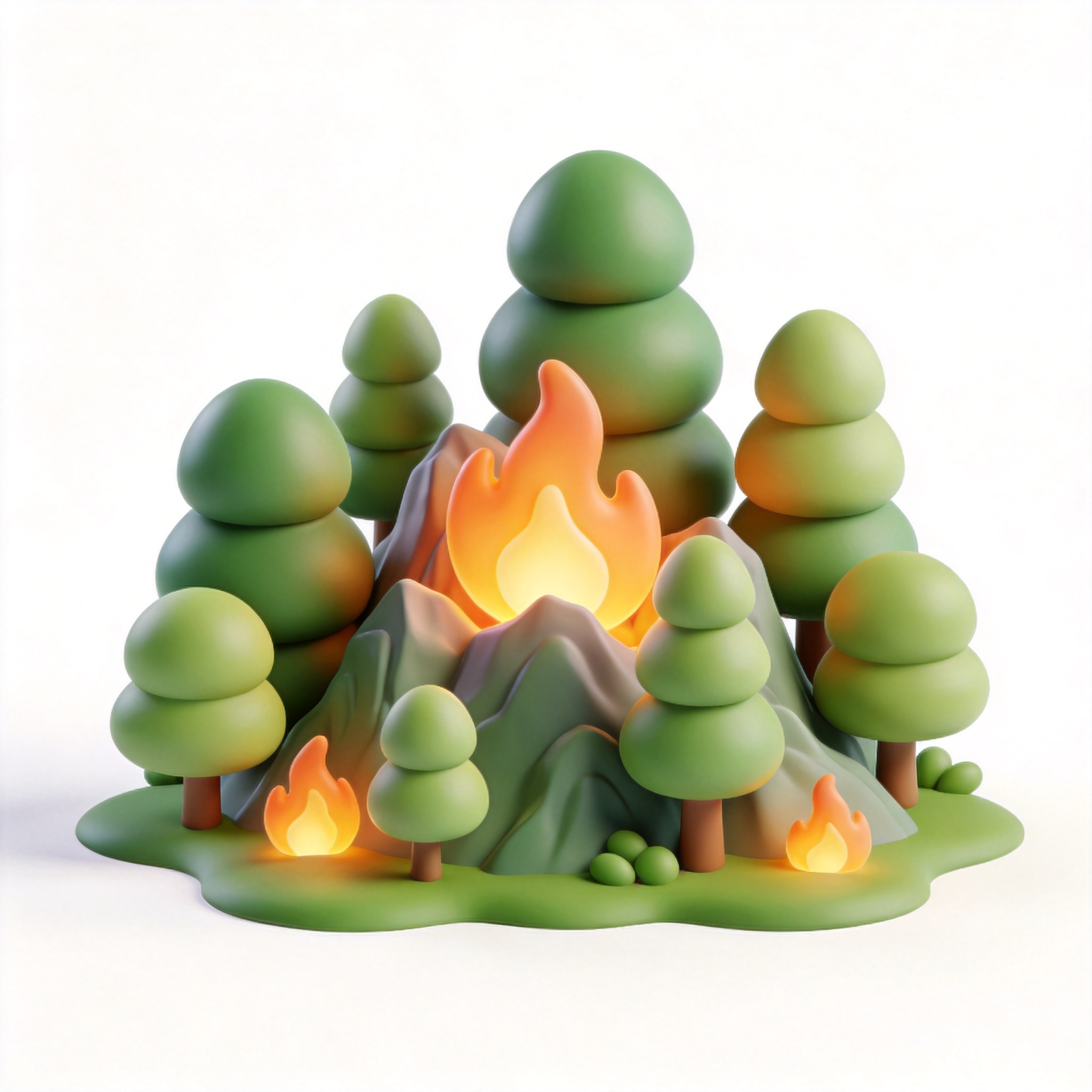 bush fire单词图片