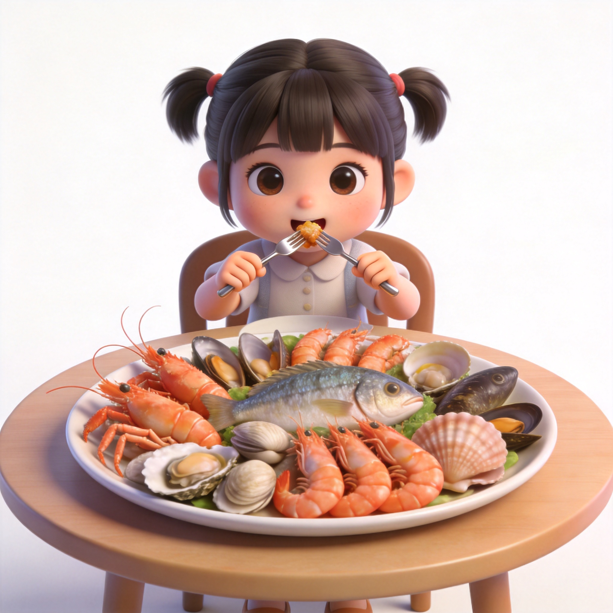 eat sea food单词图片