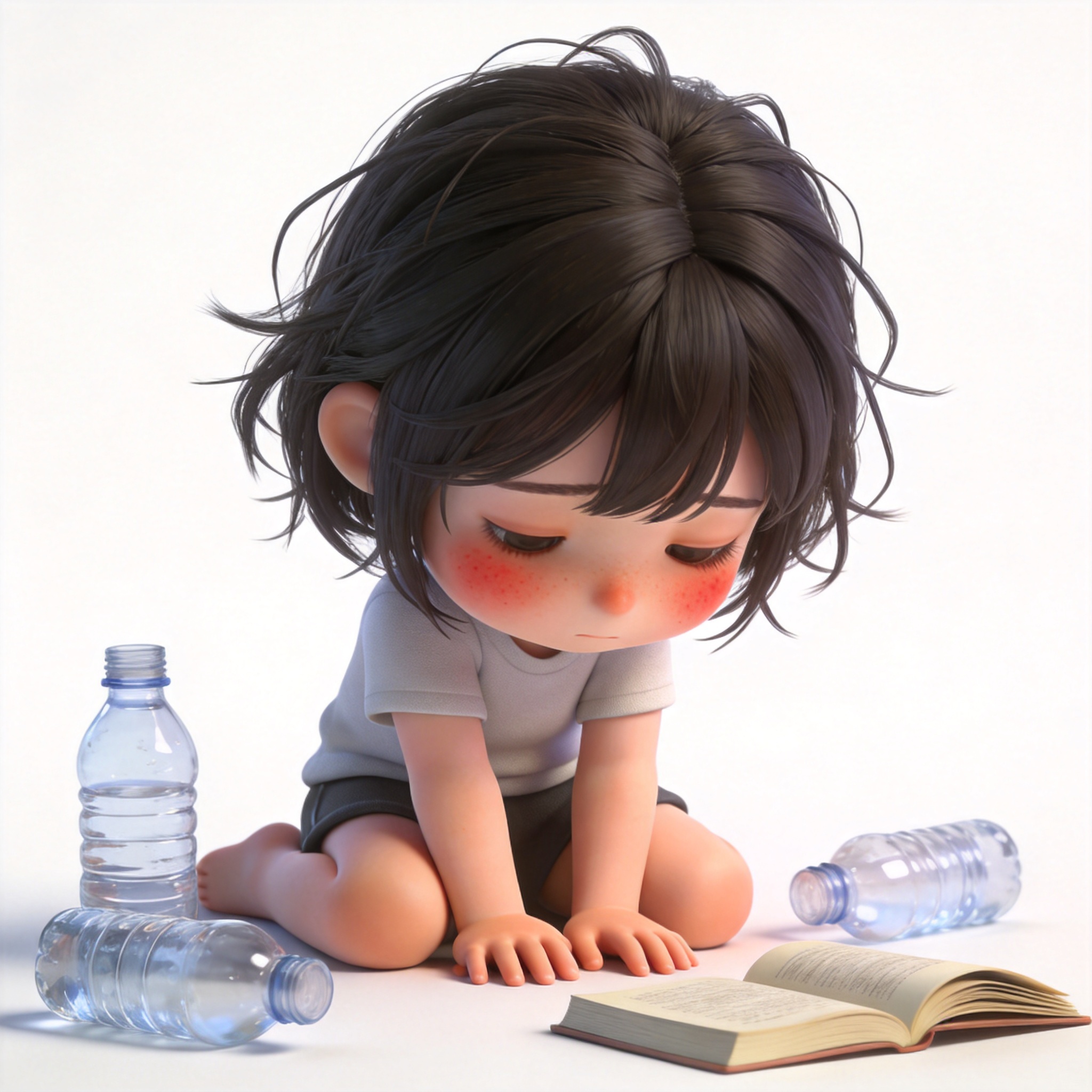 exhausting单词图片