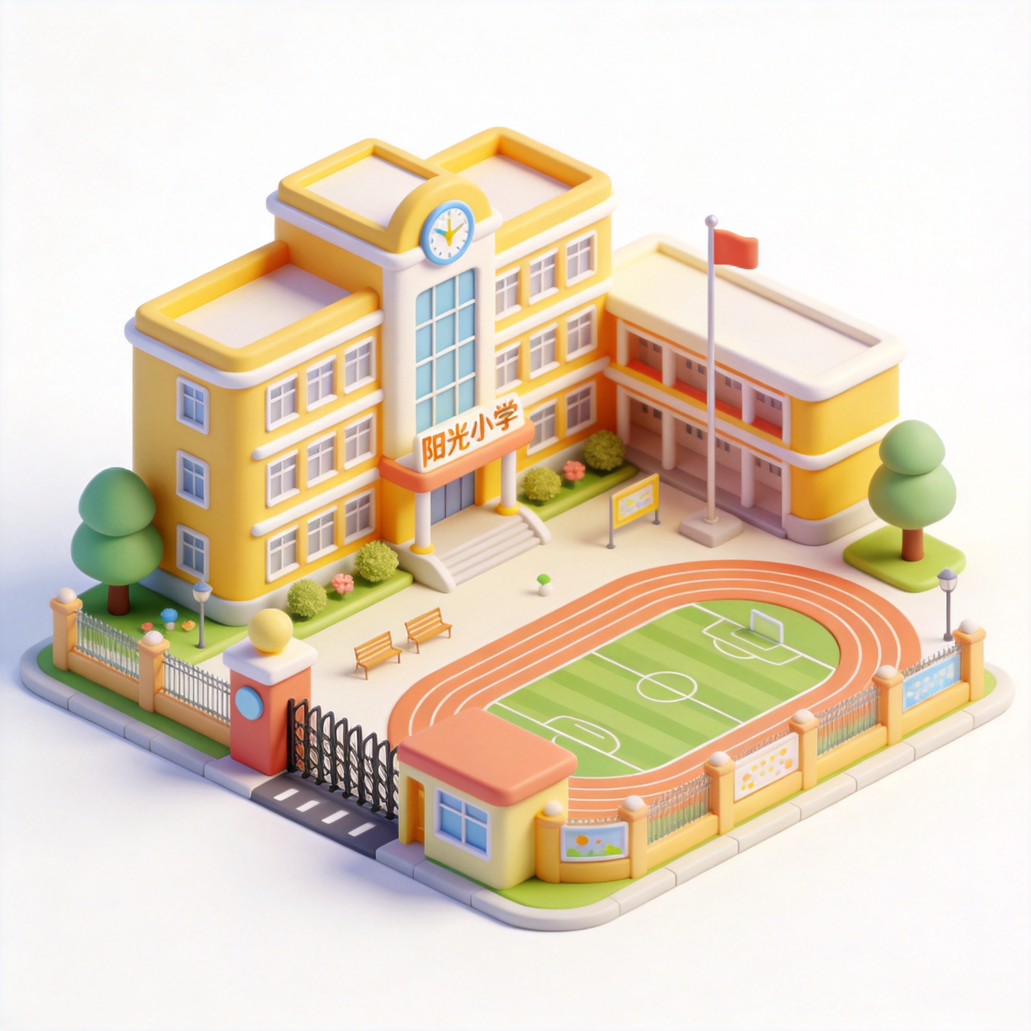 Sunshine Primary School单词图片
