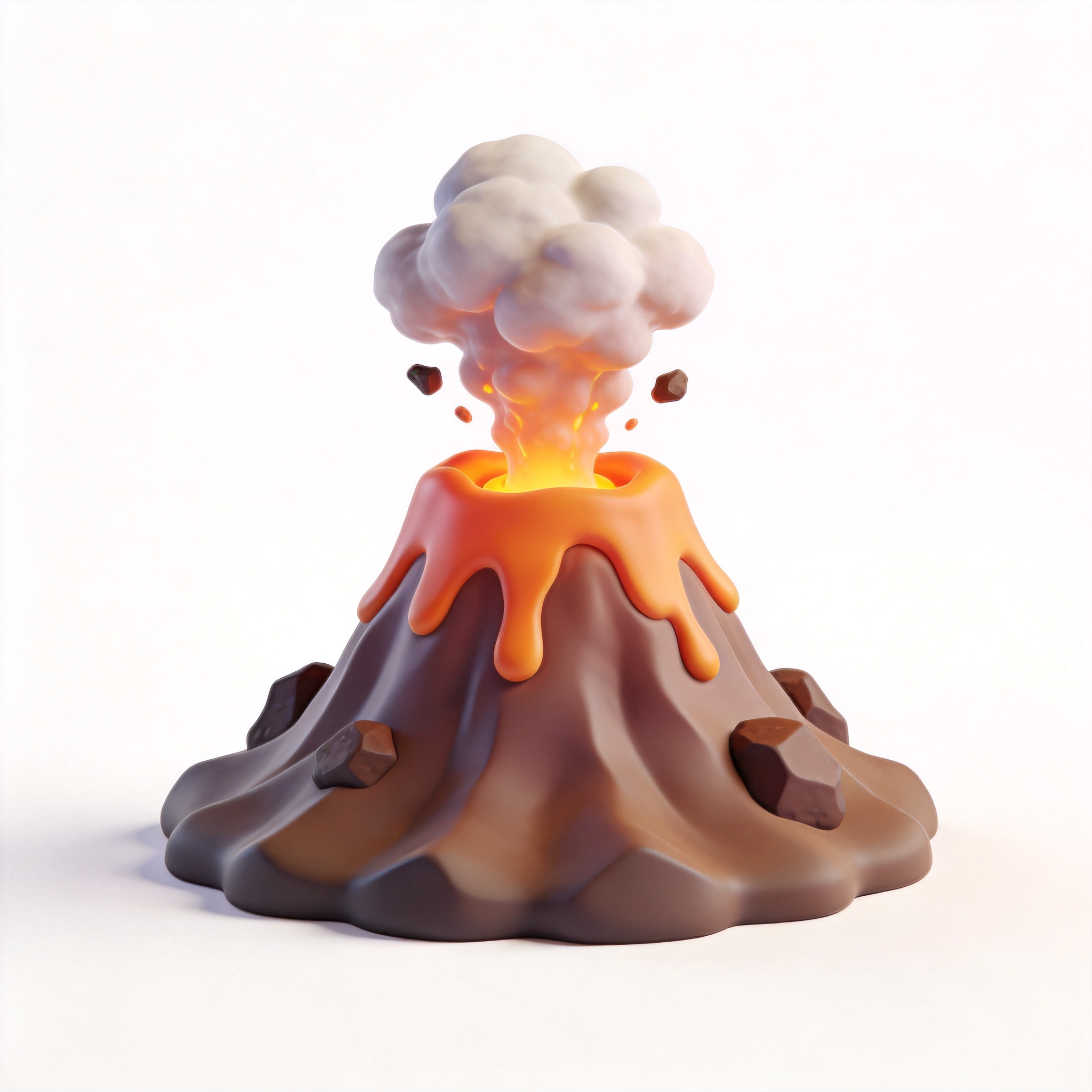 volcano单词图片