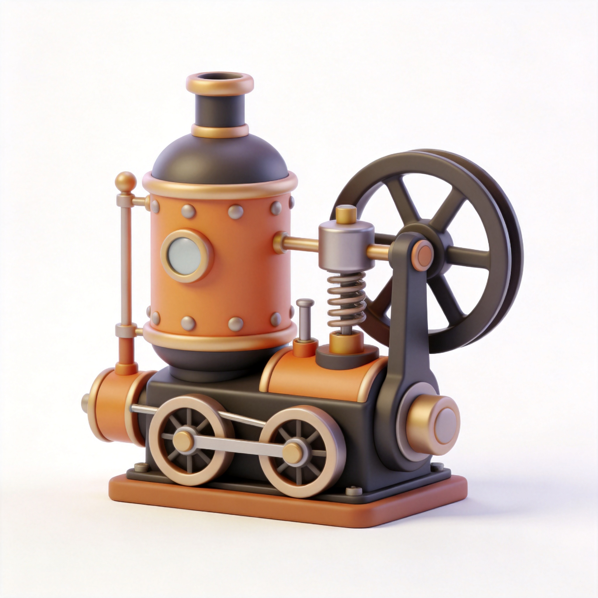 steam engine单词图片
