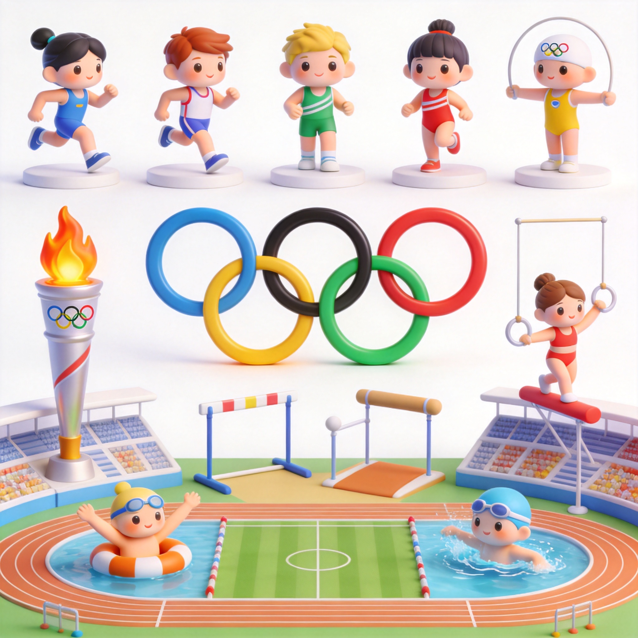 Summer Olympics单词图片