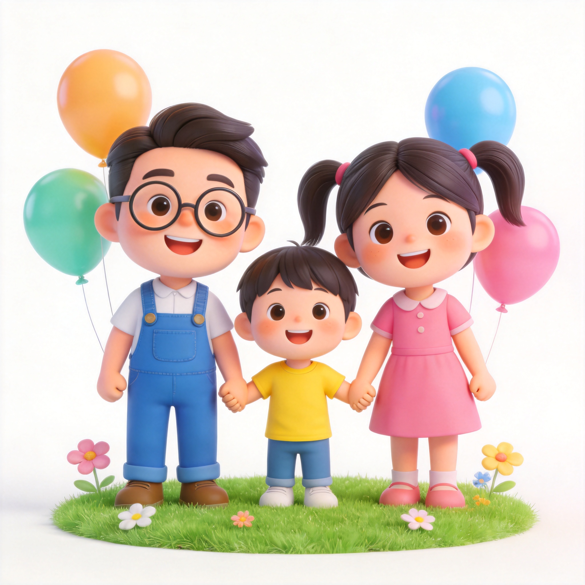 What a happy family!单词图片