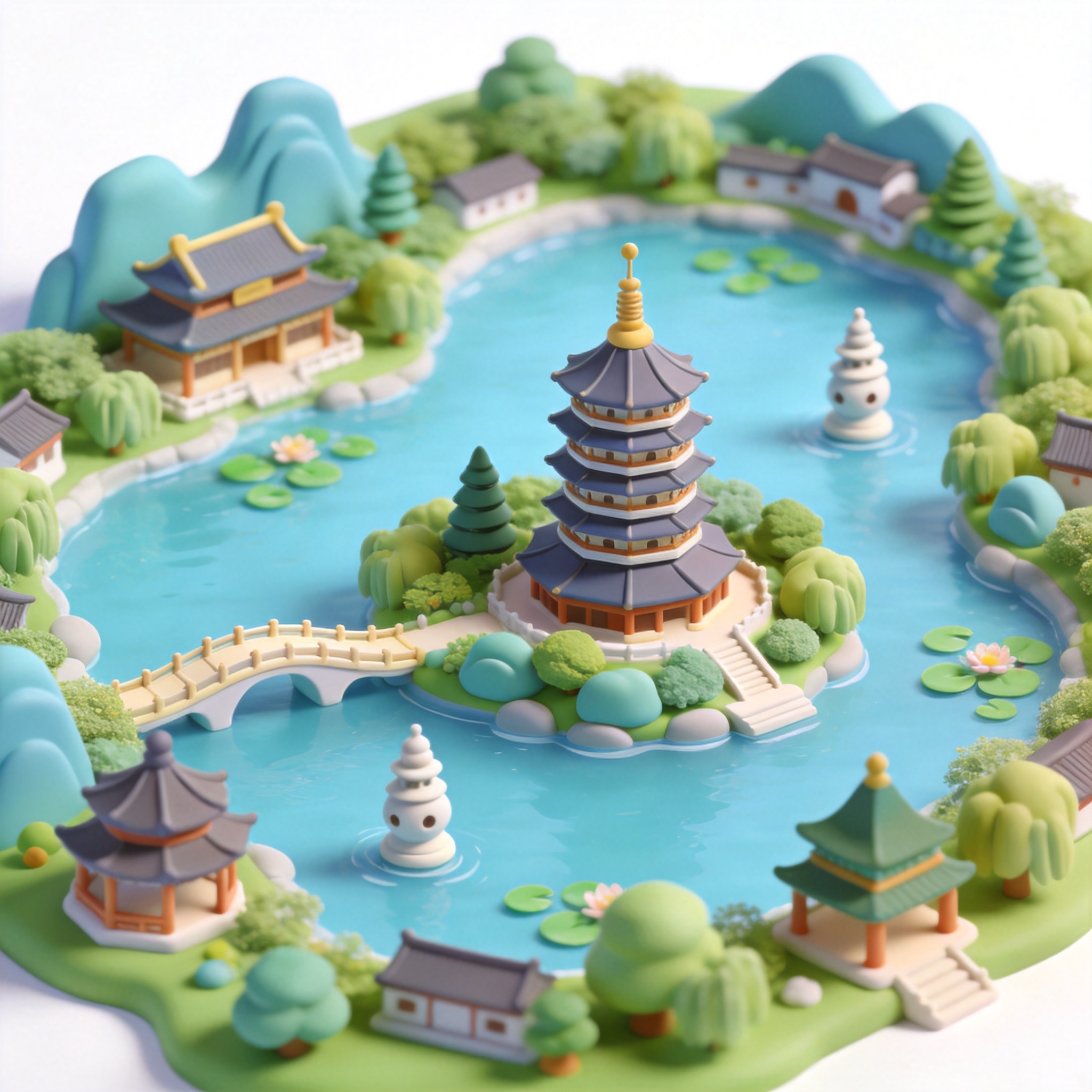 the west lake单词图片
