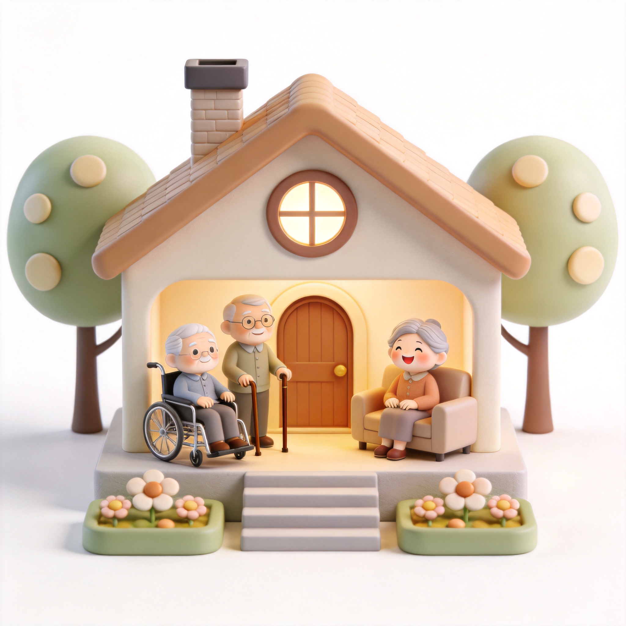 nursing home单词图片
