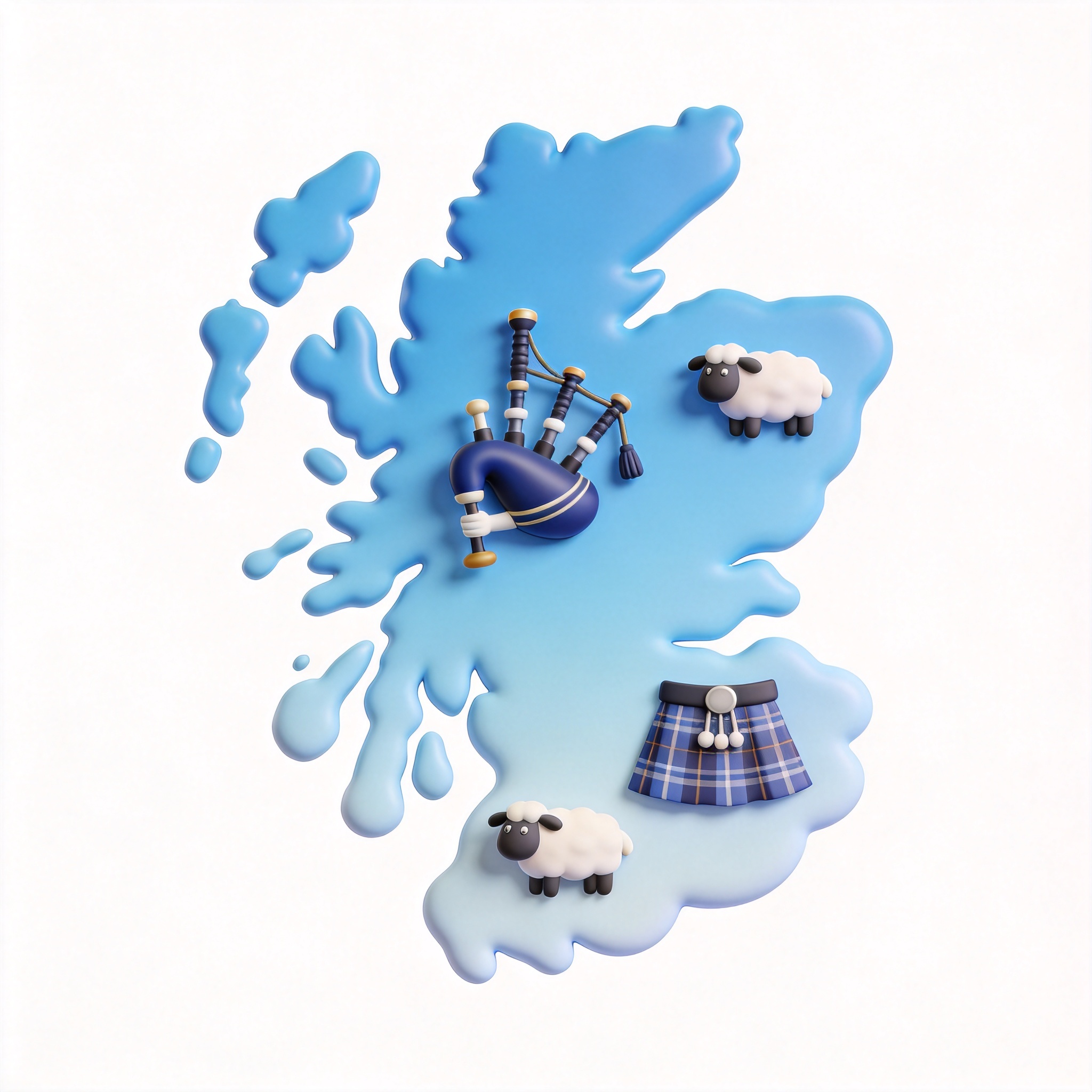 Scotland单词图片
