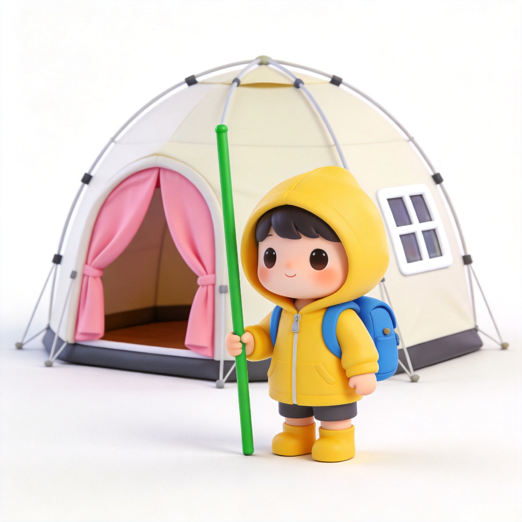 goes camping单词图片
