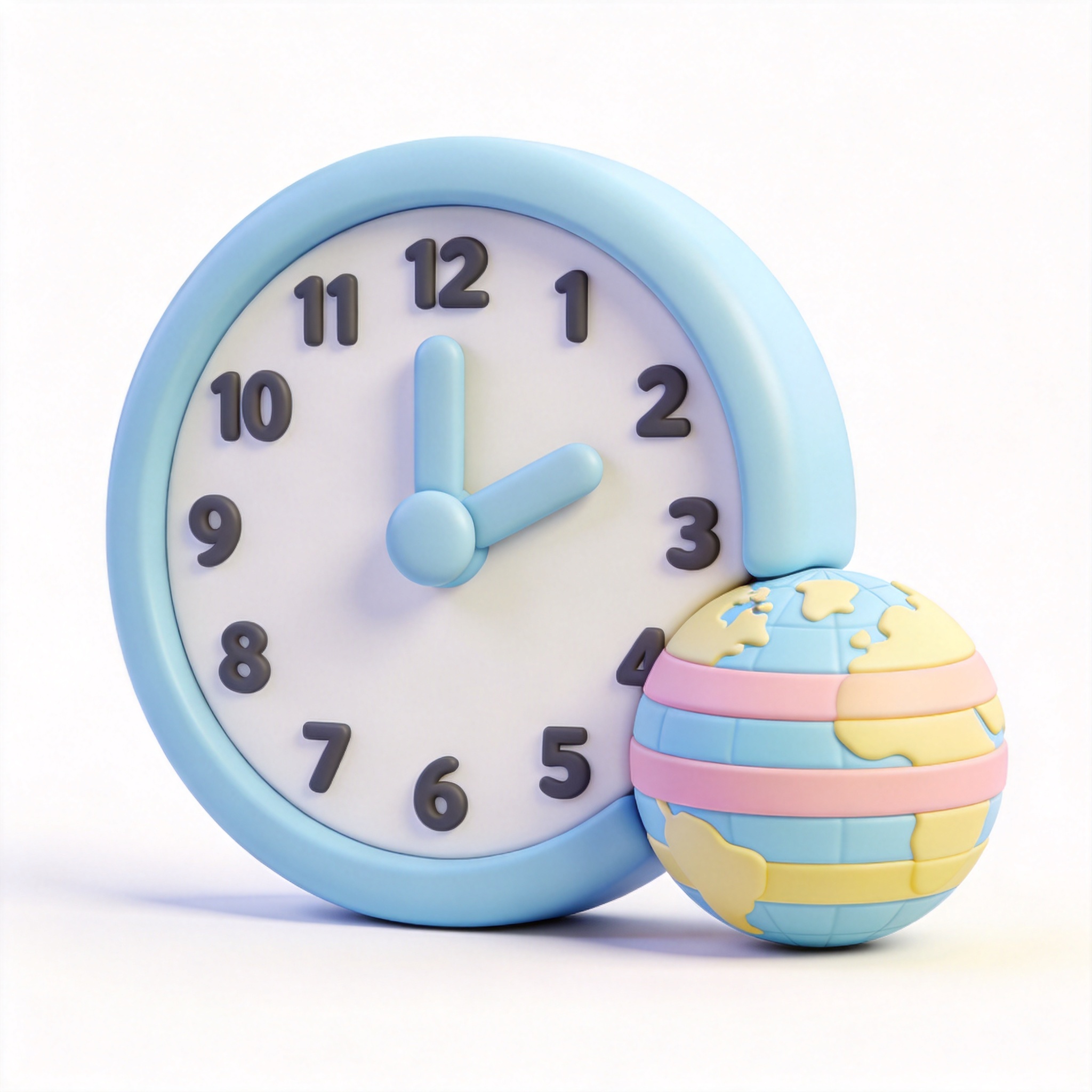 time zone单词图片