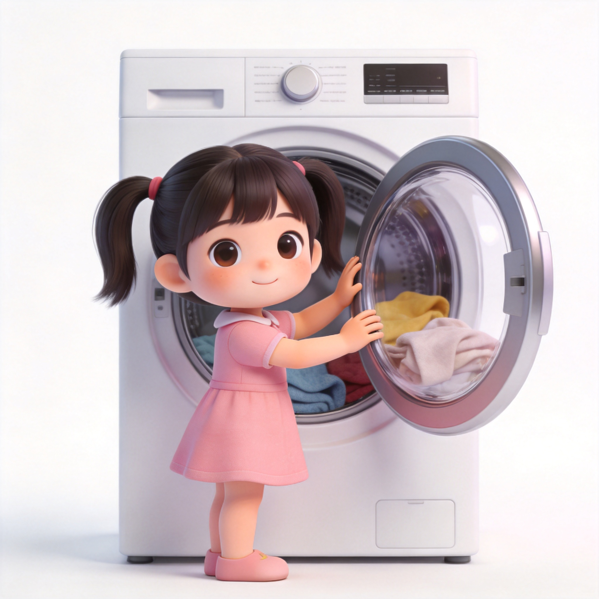 washes clothes单词图片