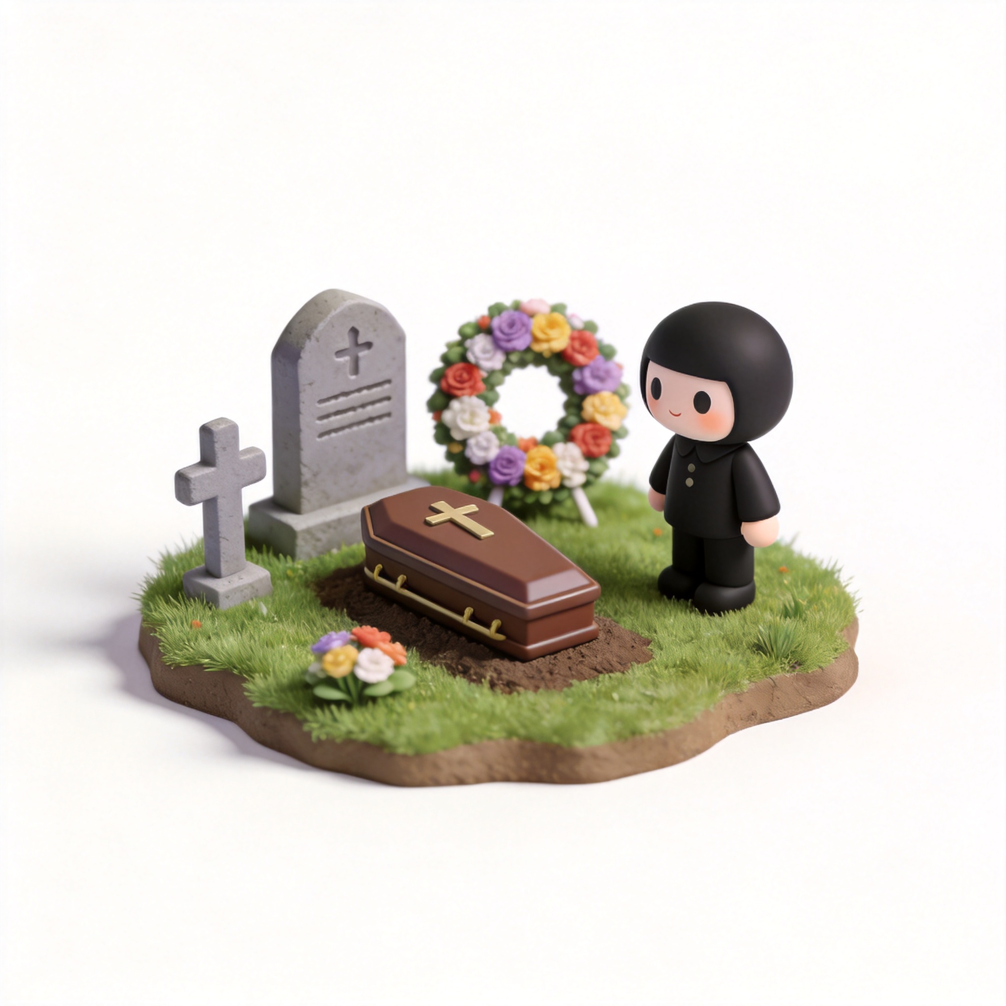 funeral单词图片