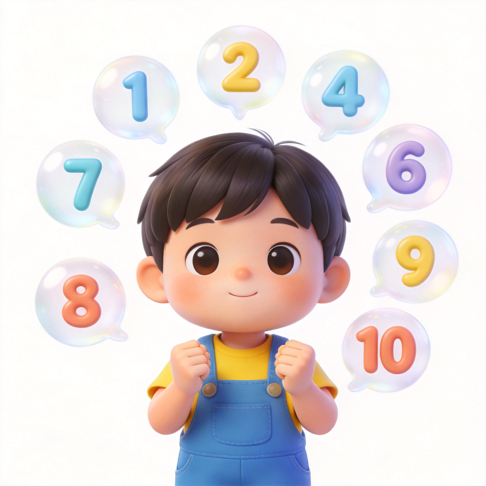 count to ten单词图片