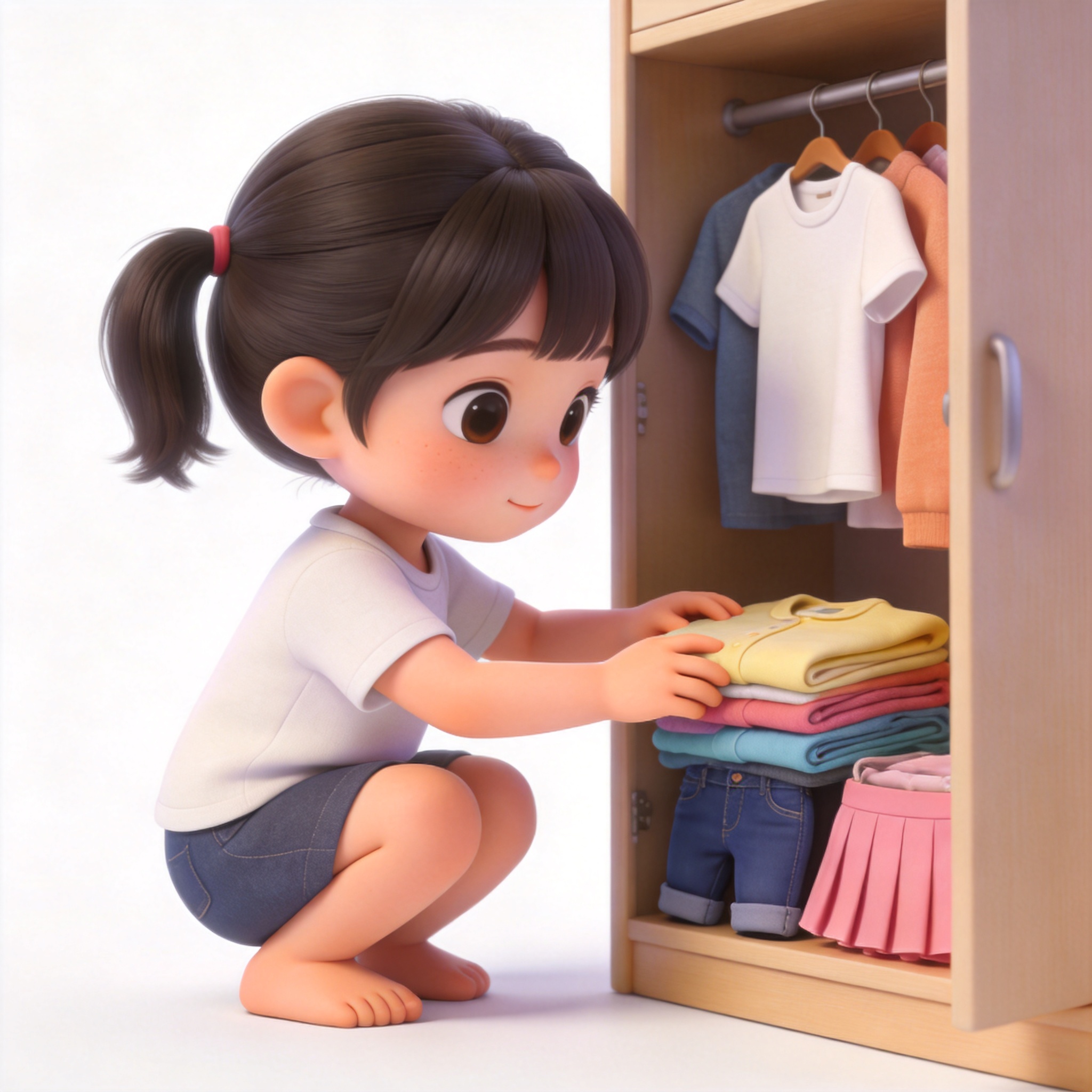 put away the clothes单词图片