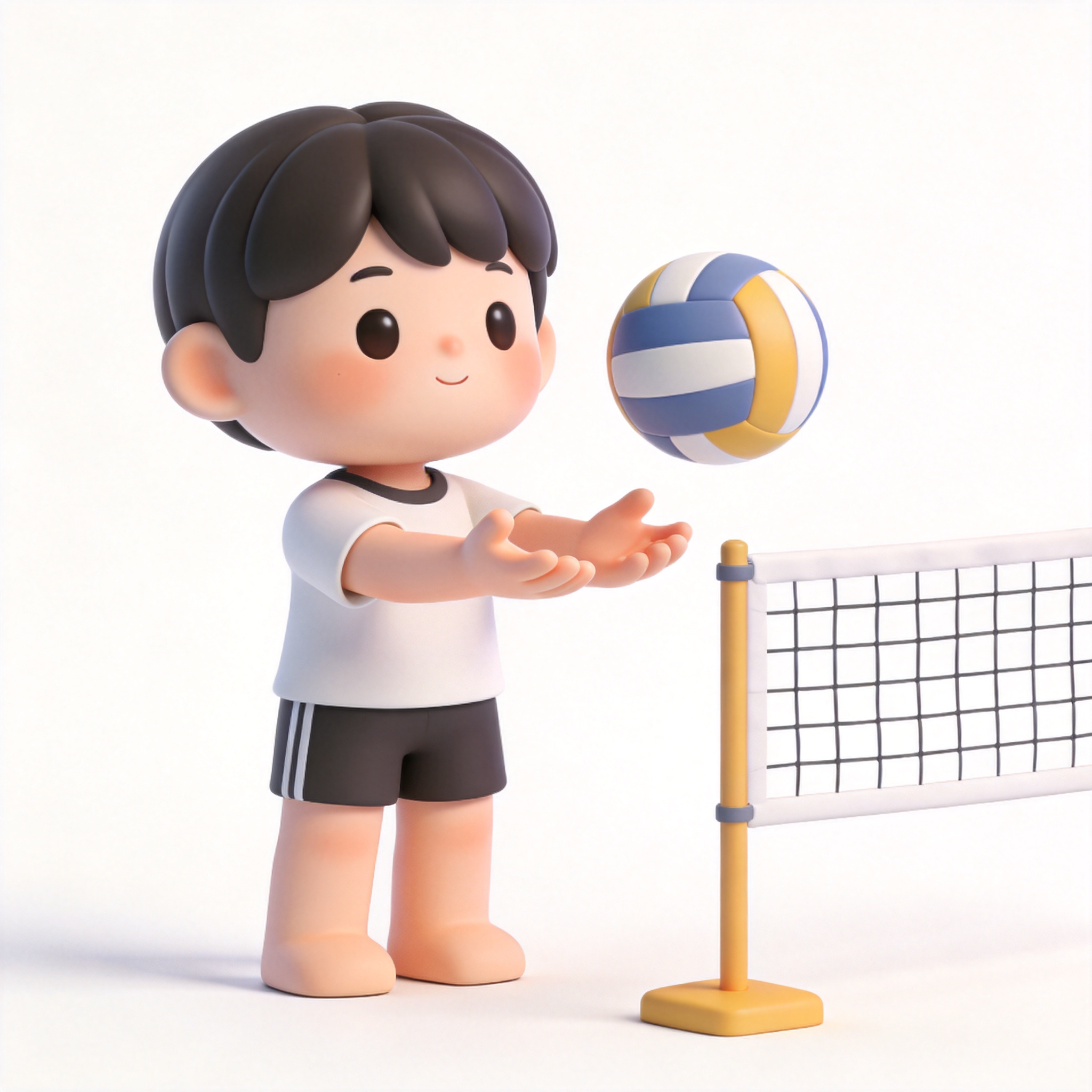 play beach volleyball单词图片