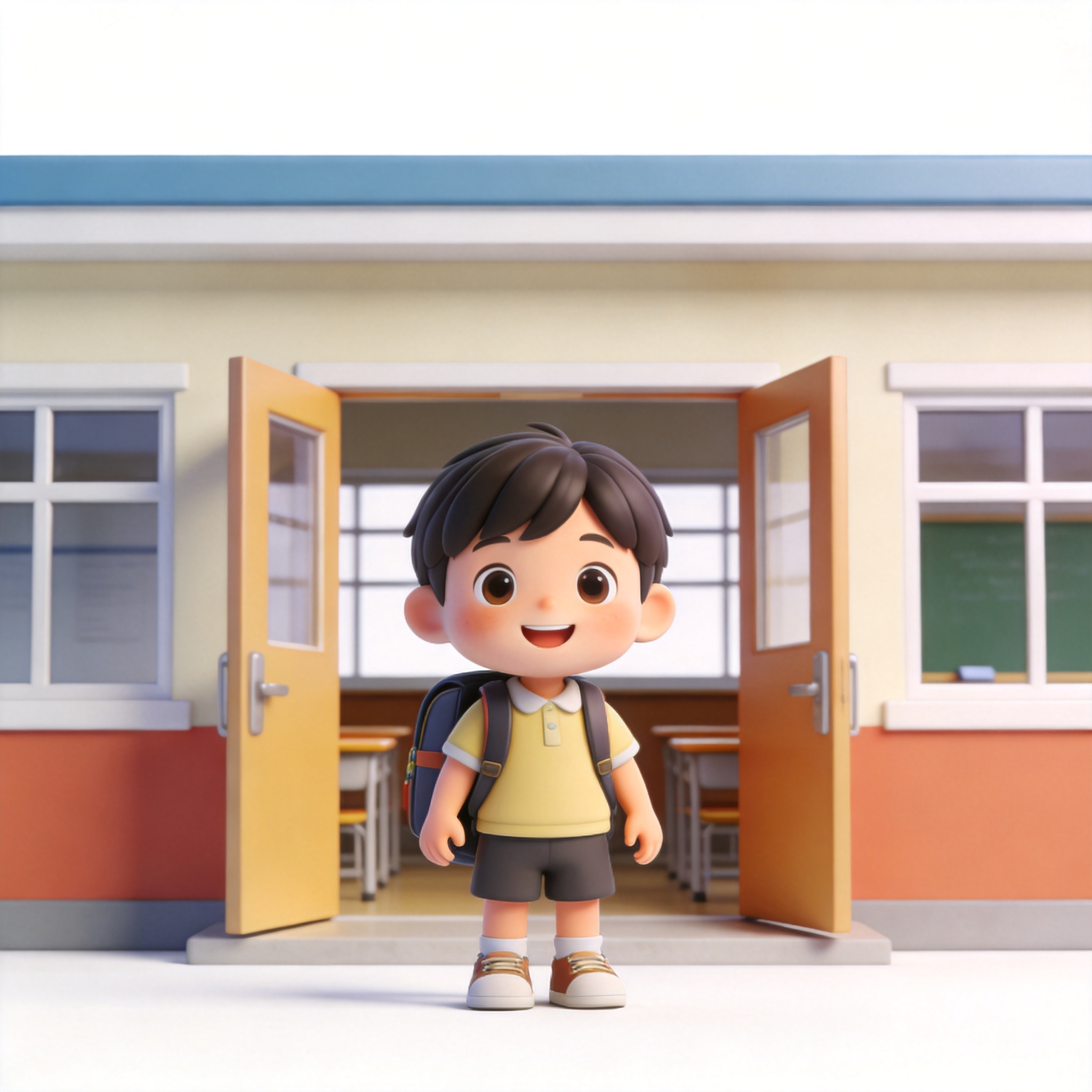 one day at school单词图片