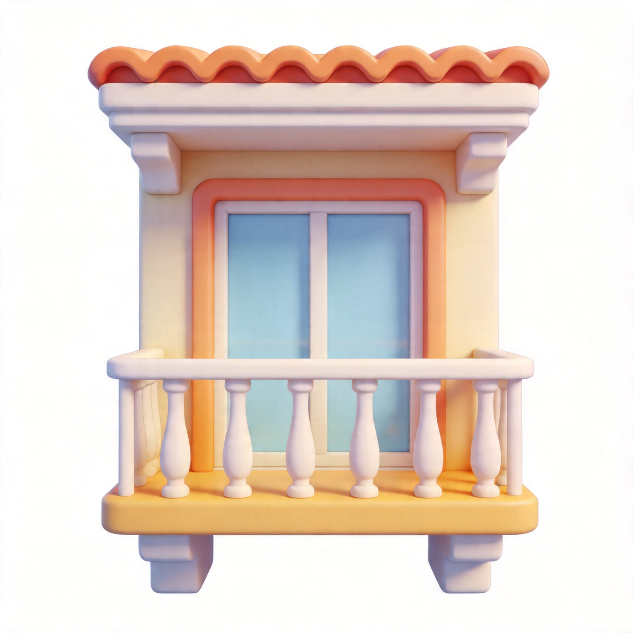 balcony单词图片