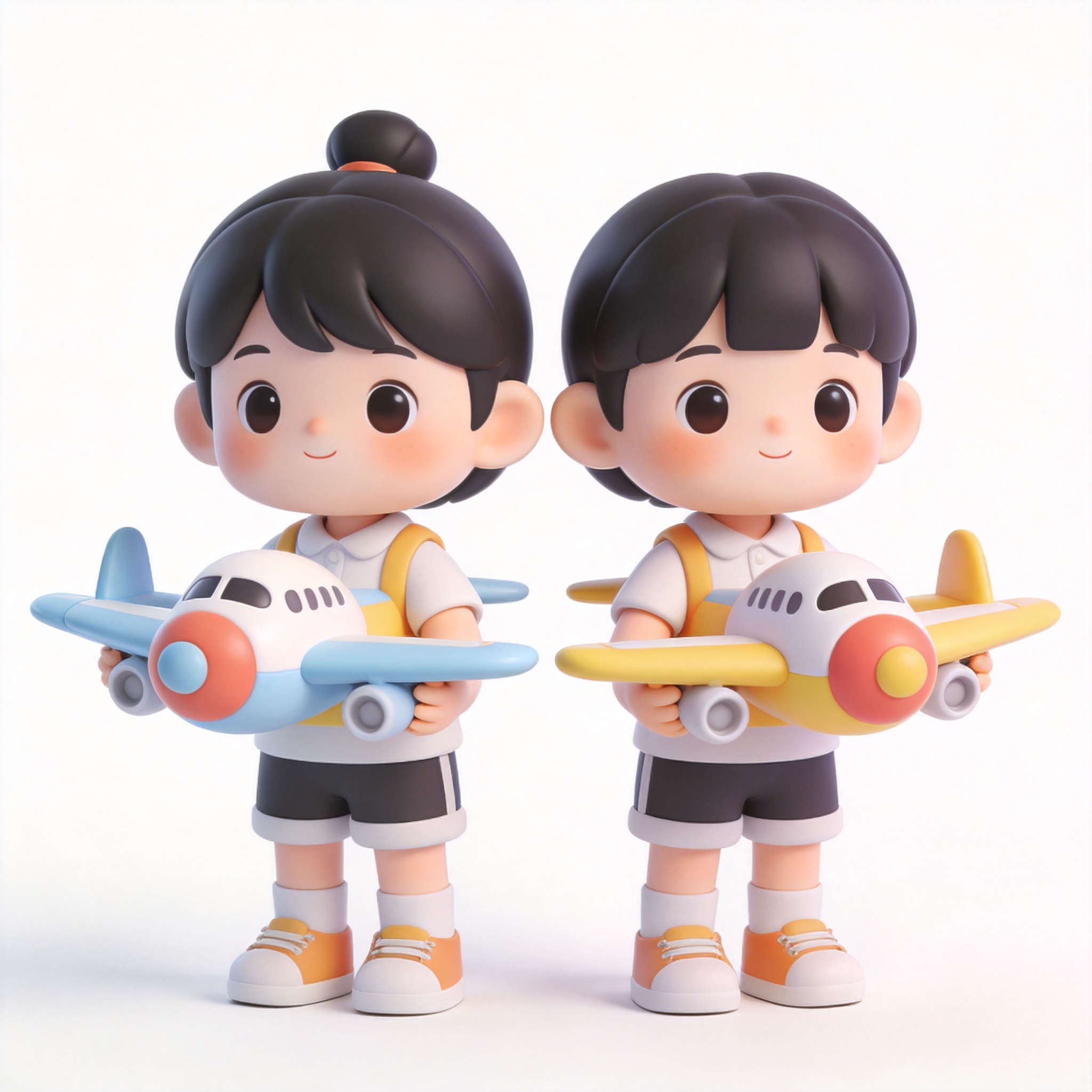 We/They have two toy planes.单词图片