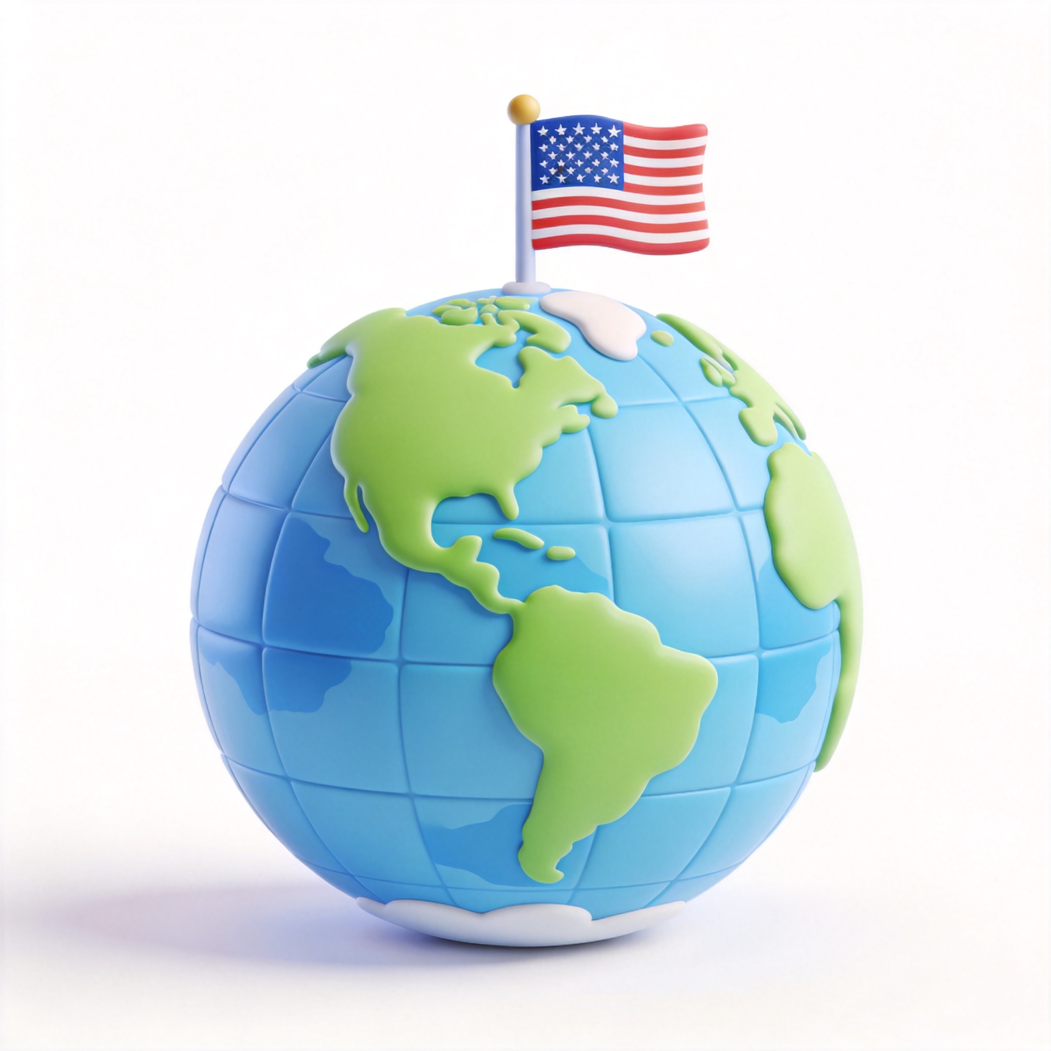 America单词图片