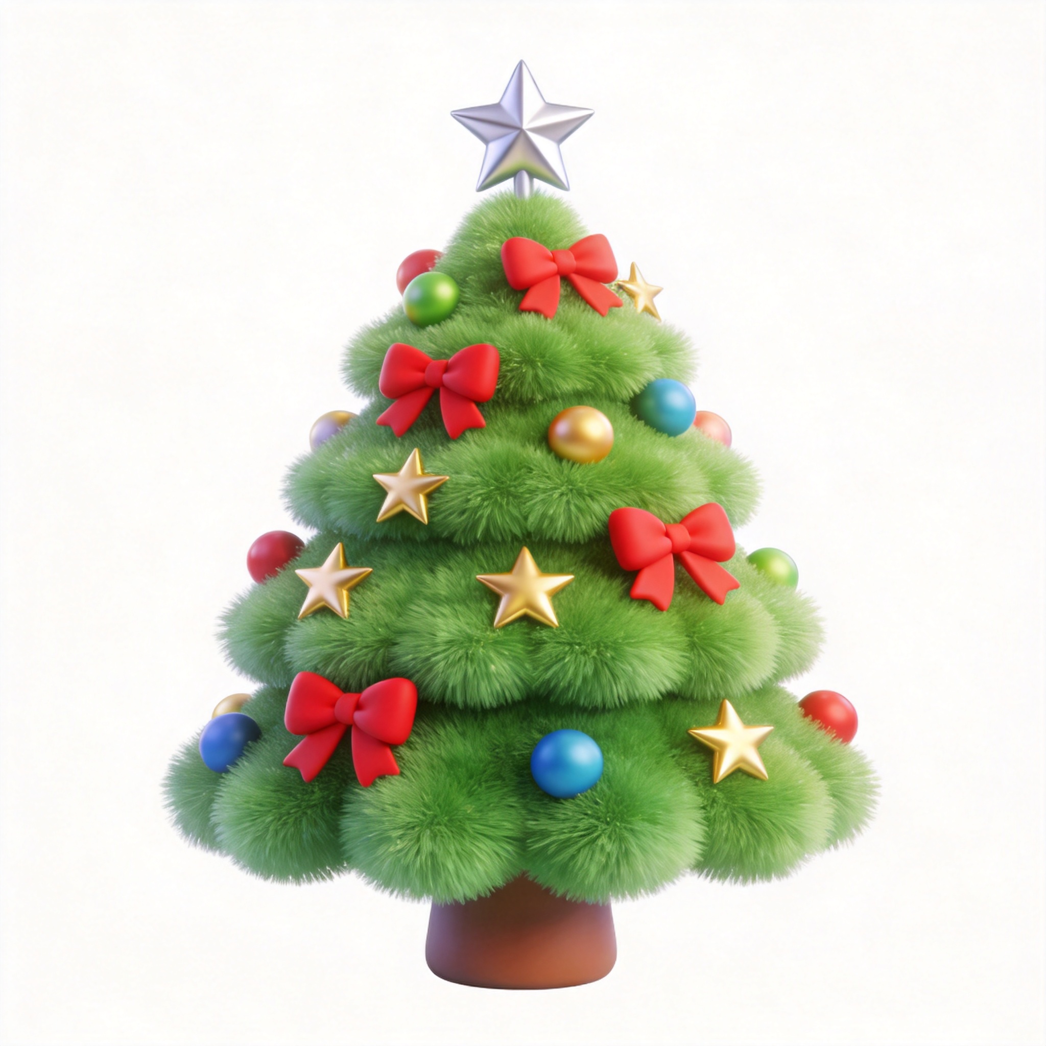 a pretty Christmas tree单词图片