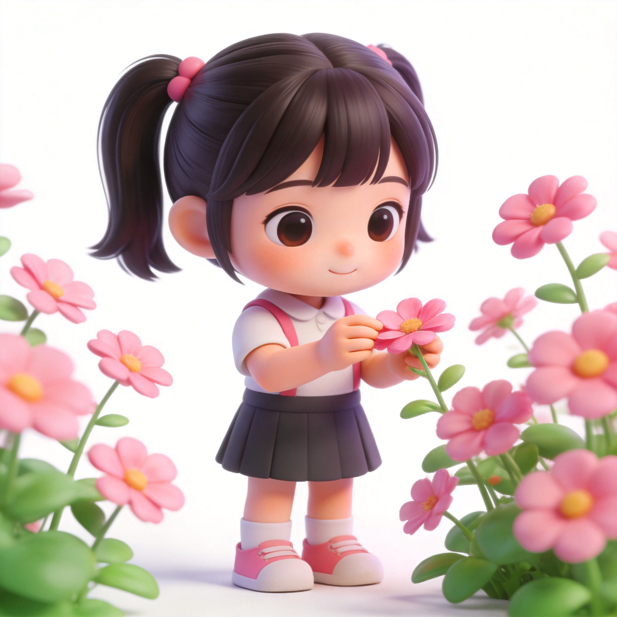 pick flowers单词图片
