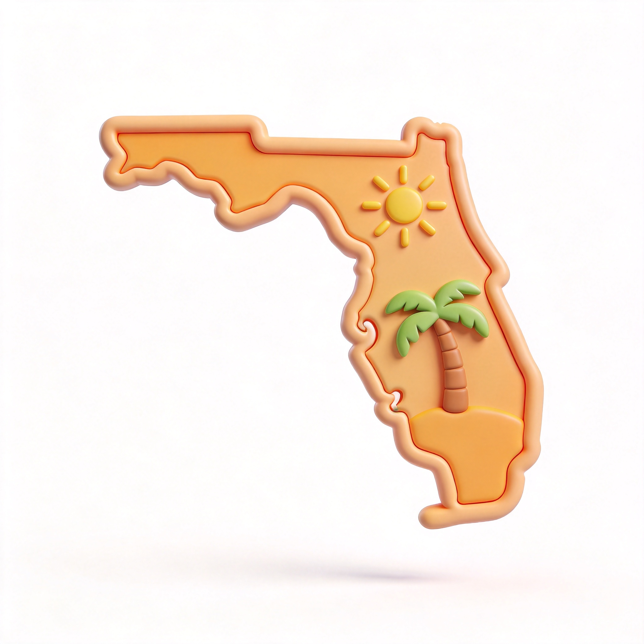Florida单词图片