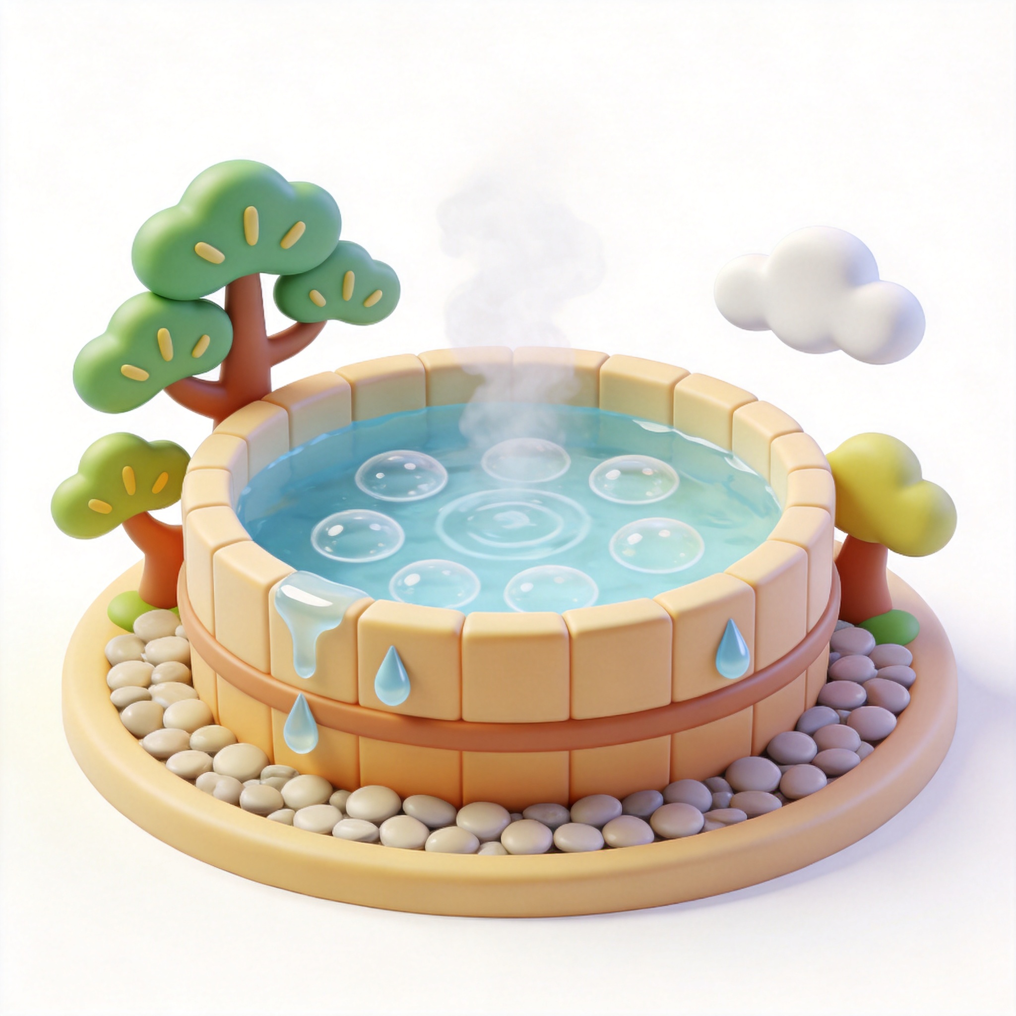 hot spring单词图片