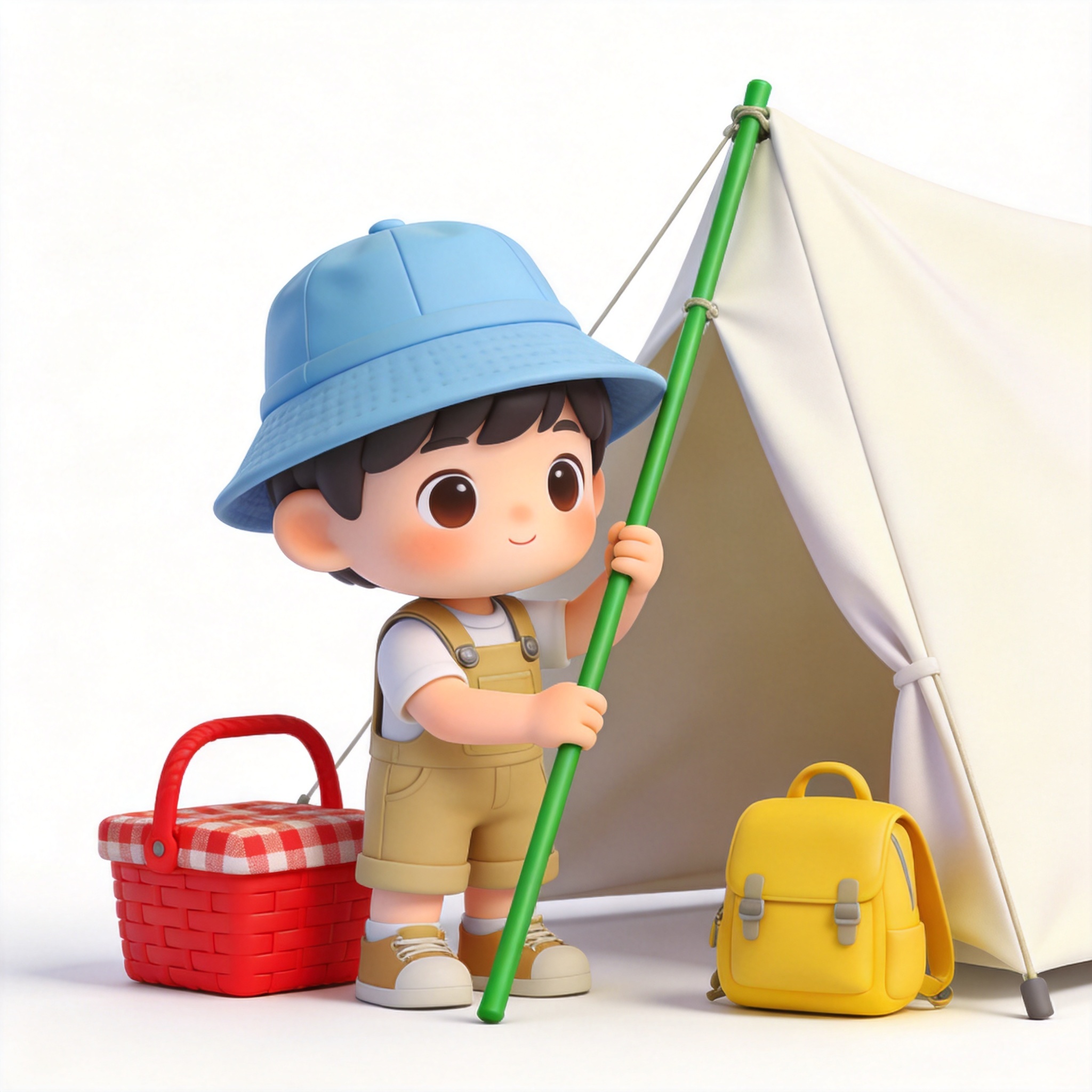 went camping单词图片